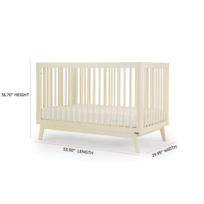 Soho 3-in-1 Convertible Baby Crib - Toddler Bed & Daybed - Nursery Furniture for Newborns to Kids | Perfect for Small Spaces & Modern Nurseries