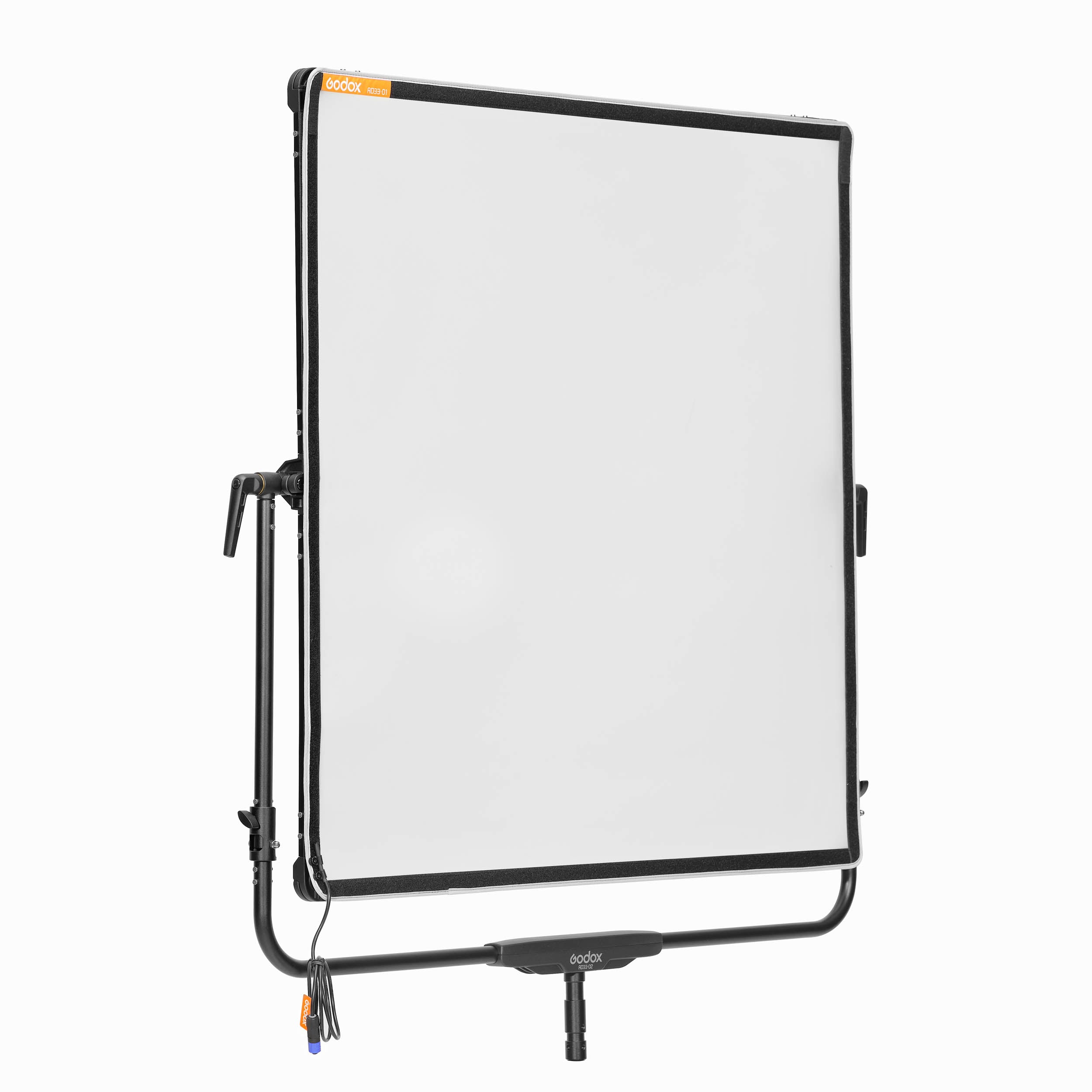 KNOWLED AD33 K2 100x100cm (3'x3') Motorized Adjustable LED Light Diffusion Panel - Dual Power (Mains/Battery) for Photography, Videography & Studio Lighting