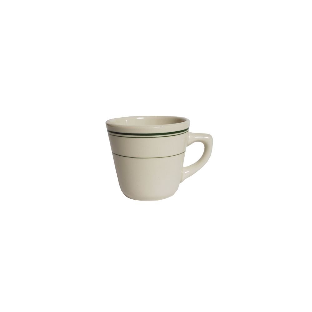 Tuxton Green Bay 7 Oz. Eggshell Tall Cup - Premium Porcelain Coffee Mug for Home, Office & Restaurants - Ideal for Hot Beverages, Tea & Espresso
