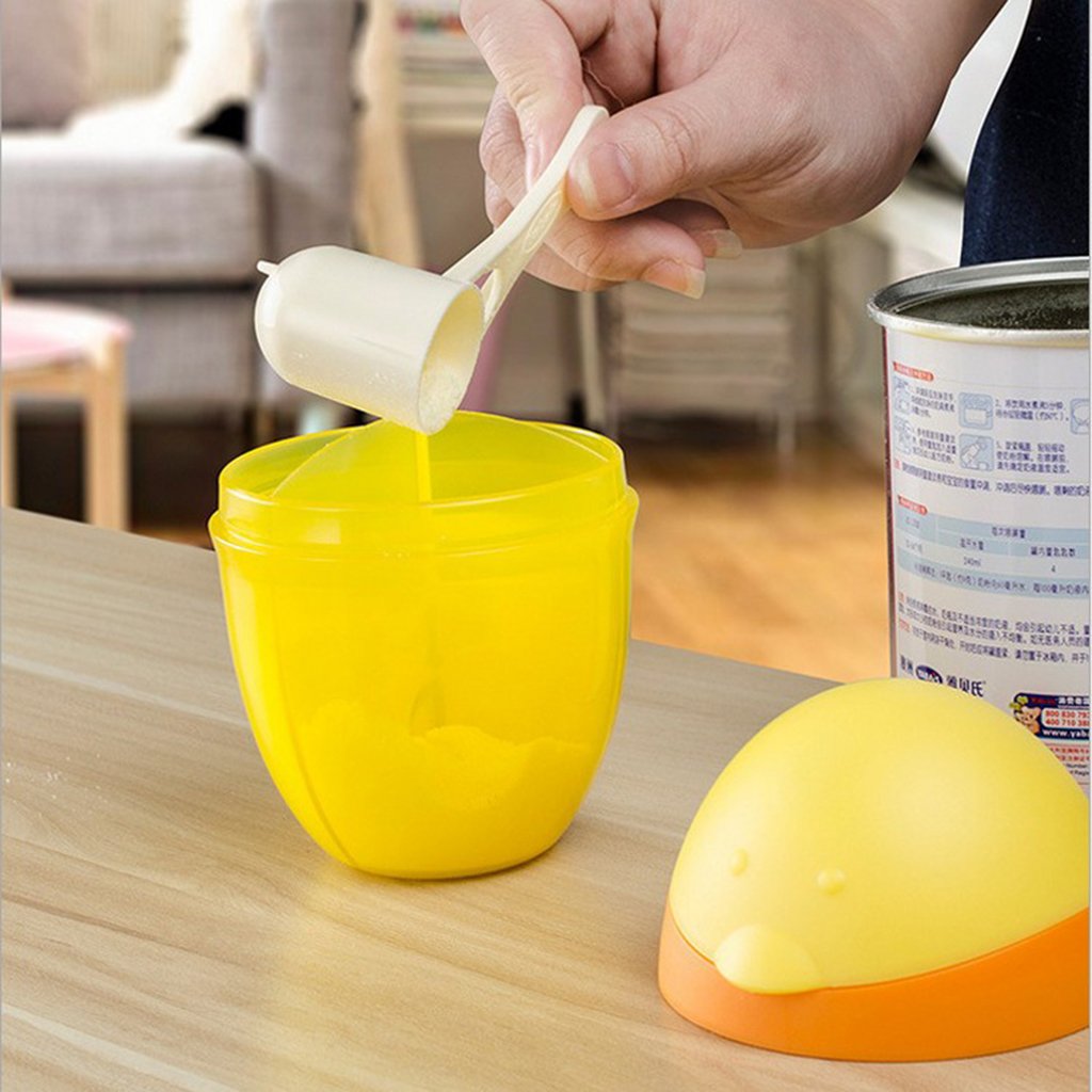 Premium Baby Milk Powder Formula Storage Container - Airtight Feeding Box Case for Infants (Yellow) | Portable & Hygienic Solution for Travel, Daycare & Home Use