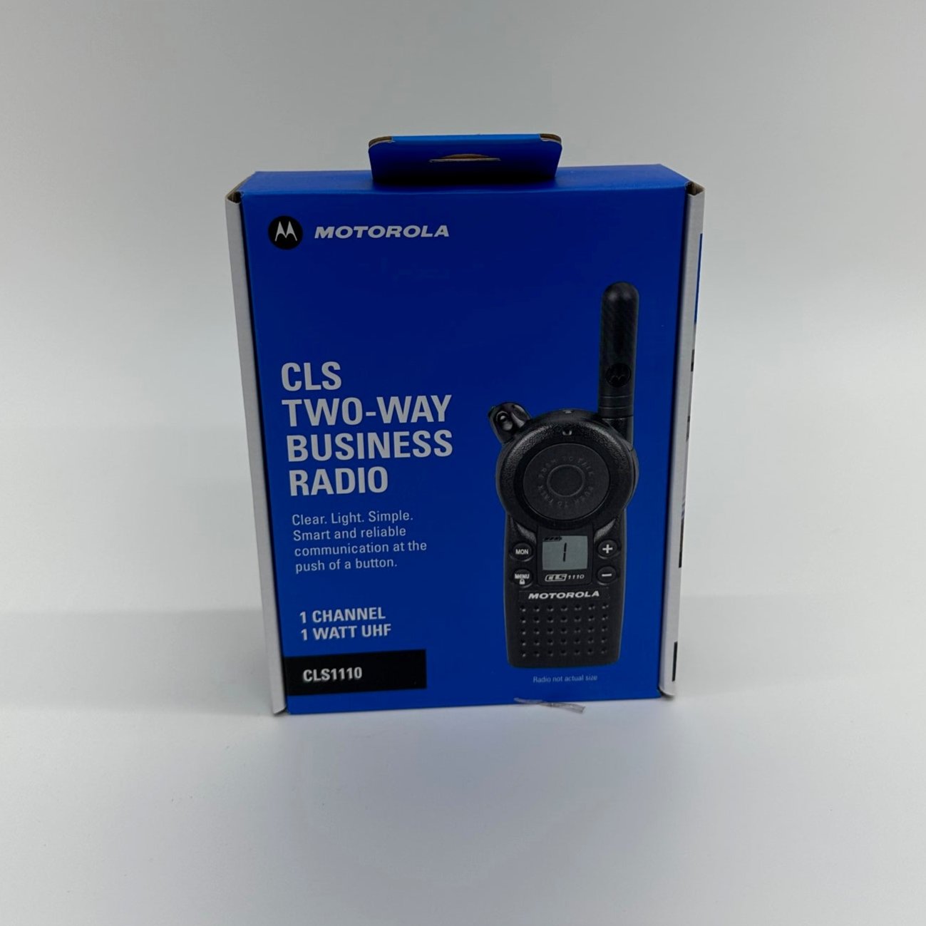 Motorola CLS1110 UHF Two-Way Portable Radio Bundle with Charger & Accessories - Ideal for Construction, Warehouse & Outdoor Communication