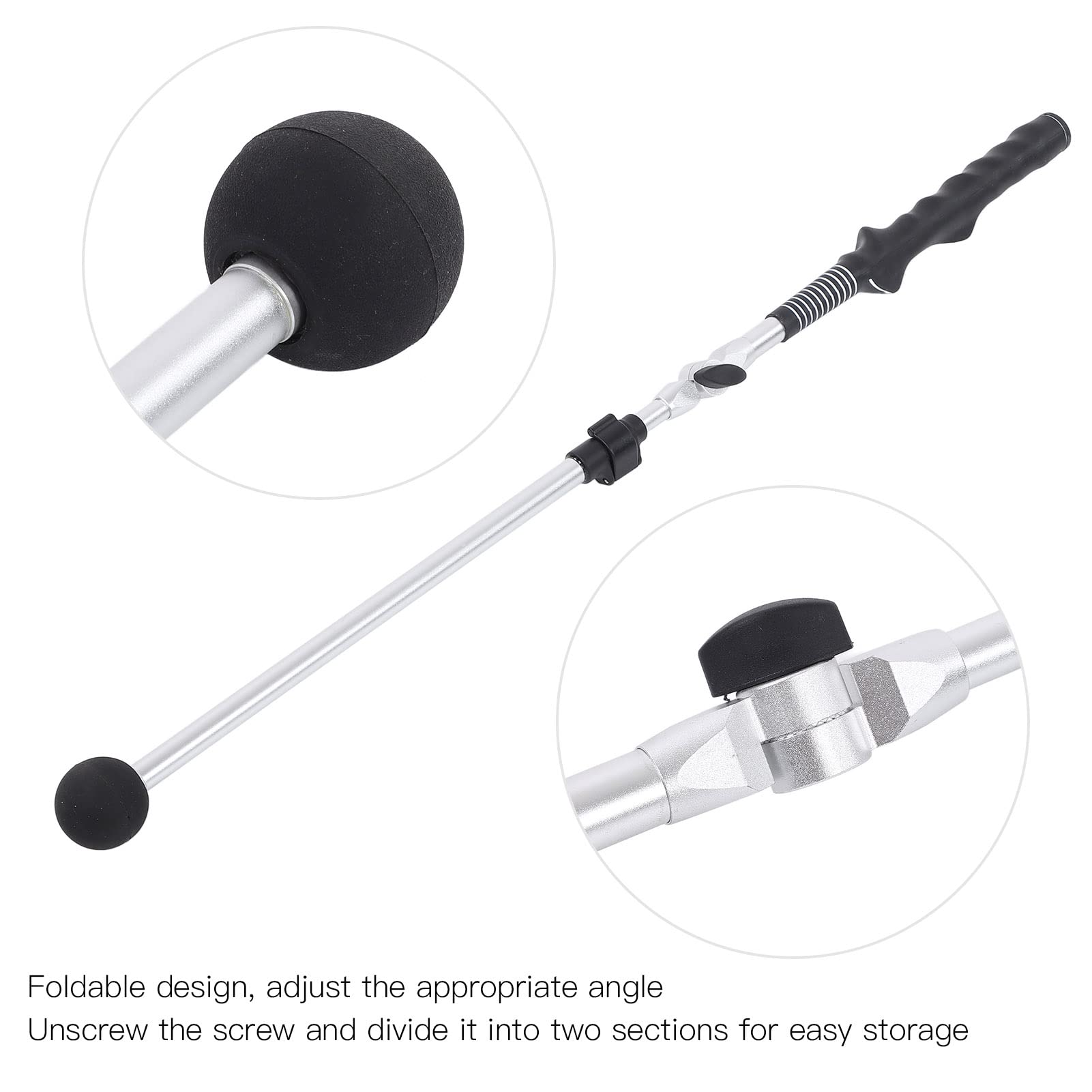 Premium Golf Swing Trainer for Tempo & Flexibility - Adjustable Warm-Up Stick for Indoor & Outdoor Practice | Perfect for Driving Range, Backyard & Golf Course Training (Black)