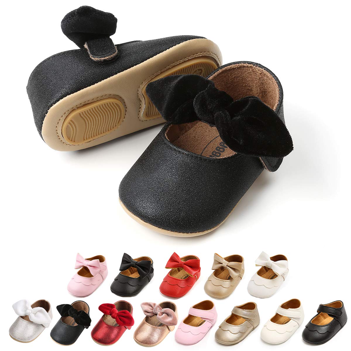 Premium Baby Girl Shoes for Infants & Toddlers | Soft Sole Mary Jane Princess Walking Shoes | First Walkers, Prewalkers, Wedding & Dress Shoes | Perfect for Special Occasions, Playtime & Everyday Wear