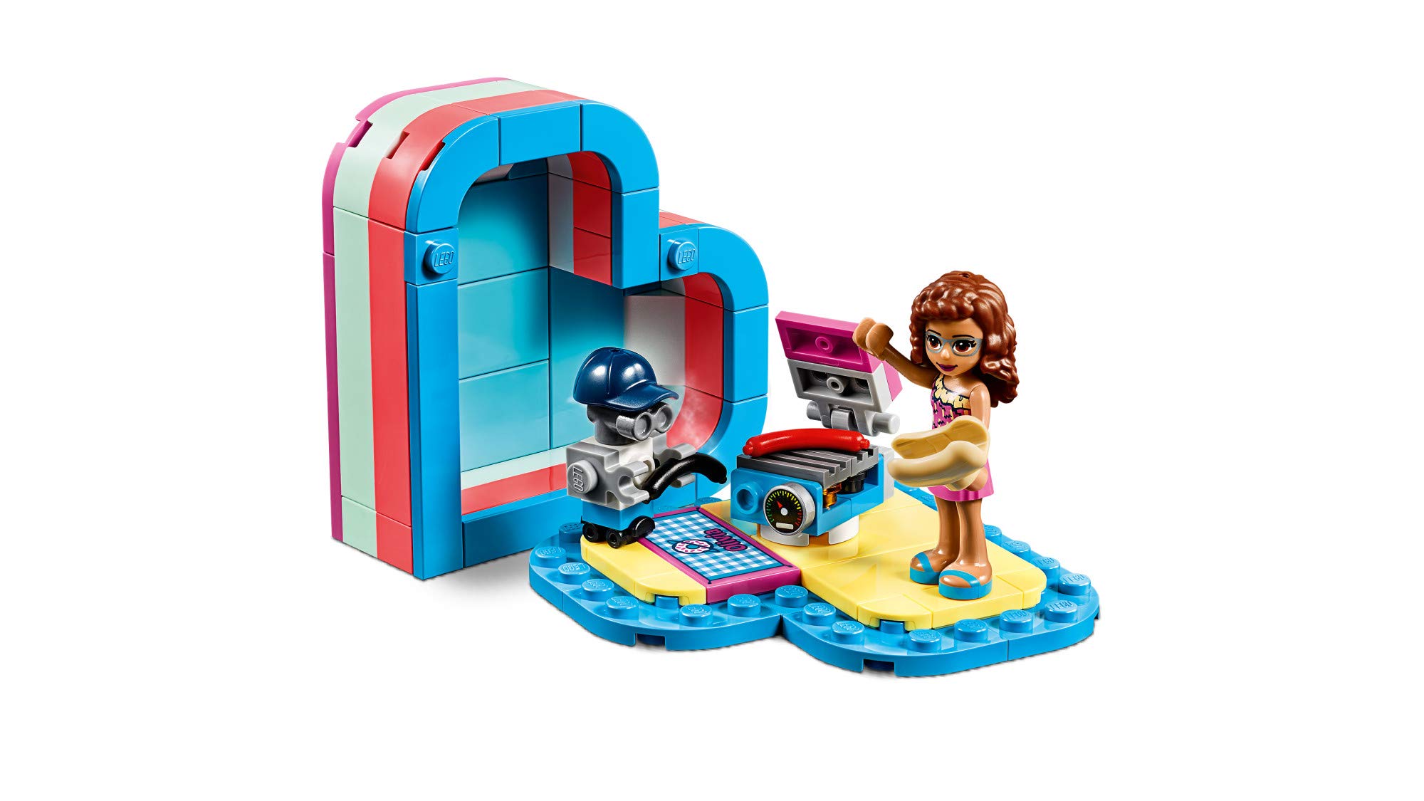 LEGO Friends Olivia’s Summer Heart Box 41387 Building Kit - 93 Piece Creative Construction Toy for Kids Ages 6+ | Perfect for Birthday Gifts, Summer Activities & STEM Learning