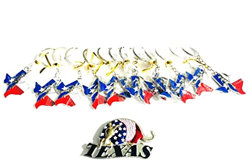 Texas Cowboy With Rope Tx Shape Keychain