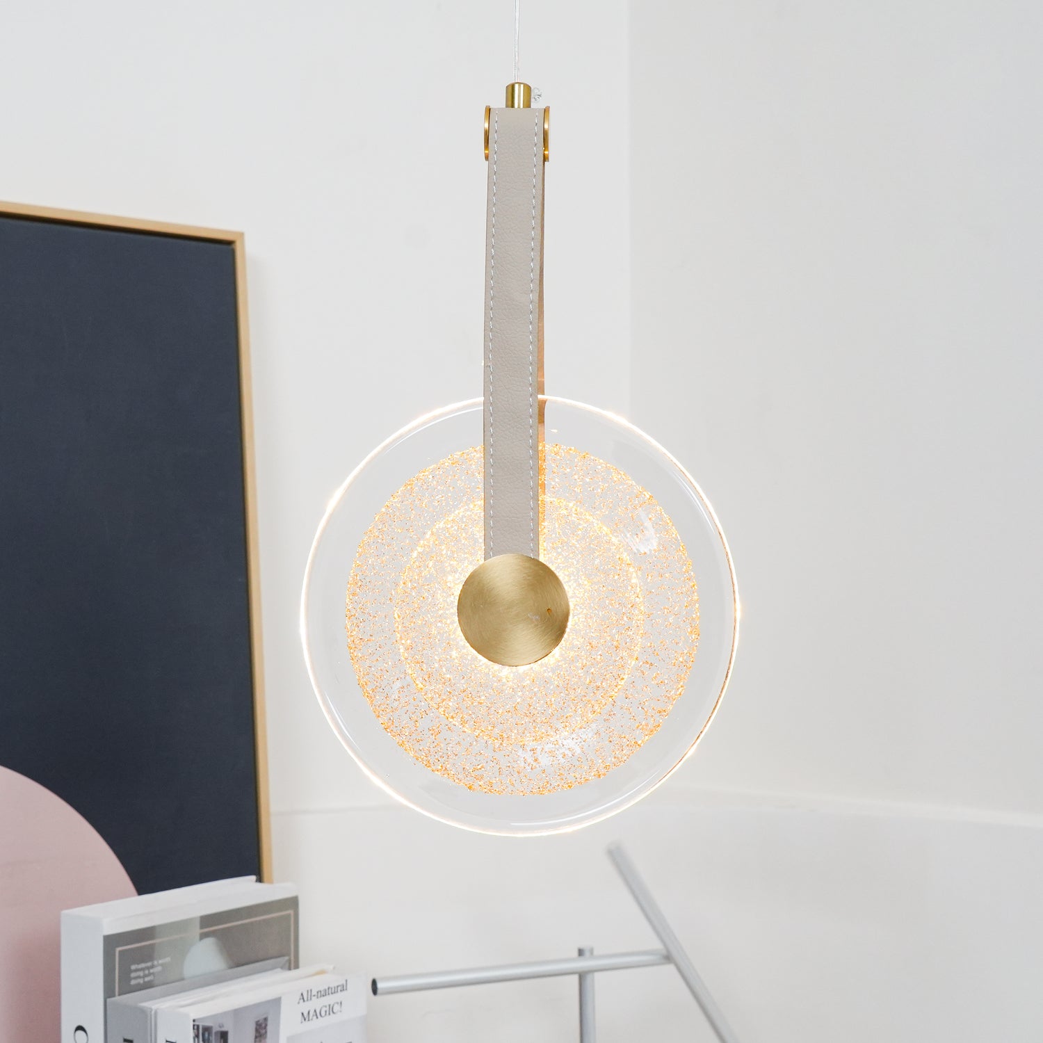 Disc Paolo Castelli Pendant Lamp - Modern Italian Designer Ceiling Light for Dining Room, Kitchen, or Living Room Decor