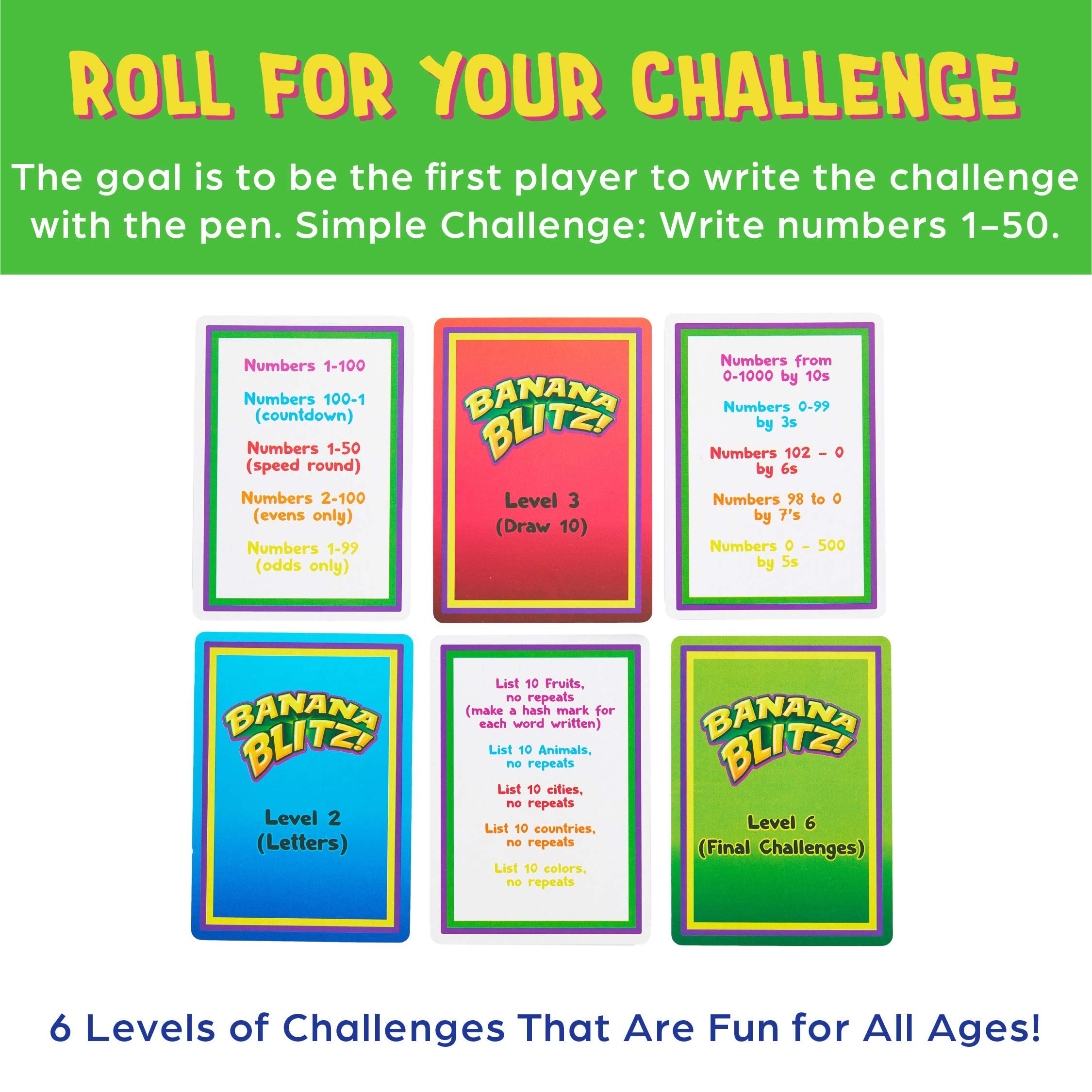 Continuum Games Banana Blitz Banana Grabba Fast Acting Dice Game - Fun Family Party Game for Kids & Adults