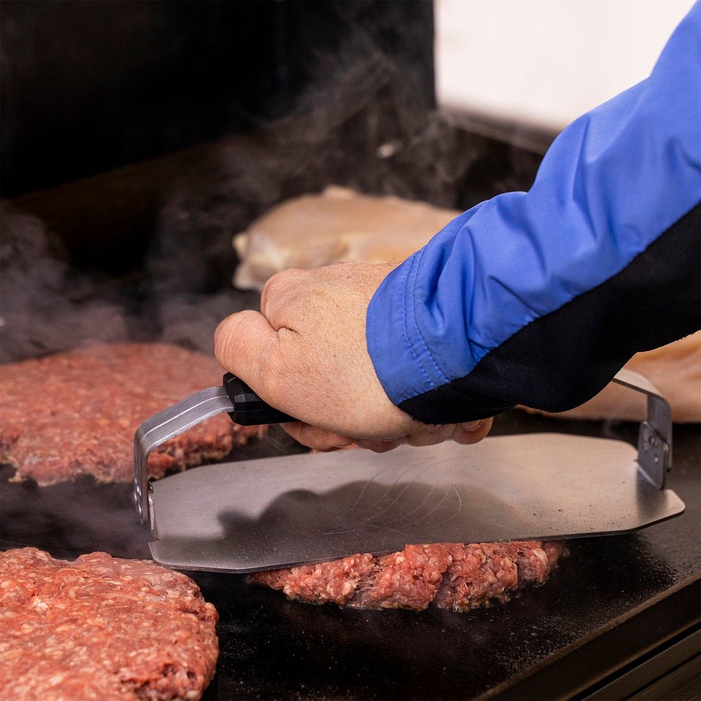 Adventure Ready Collapsible Griddle Press for Camping, BBQ & Outdoor Cooking - Compact Portable Grill Press for Hamburgers, Paninis & Sandwiches