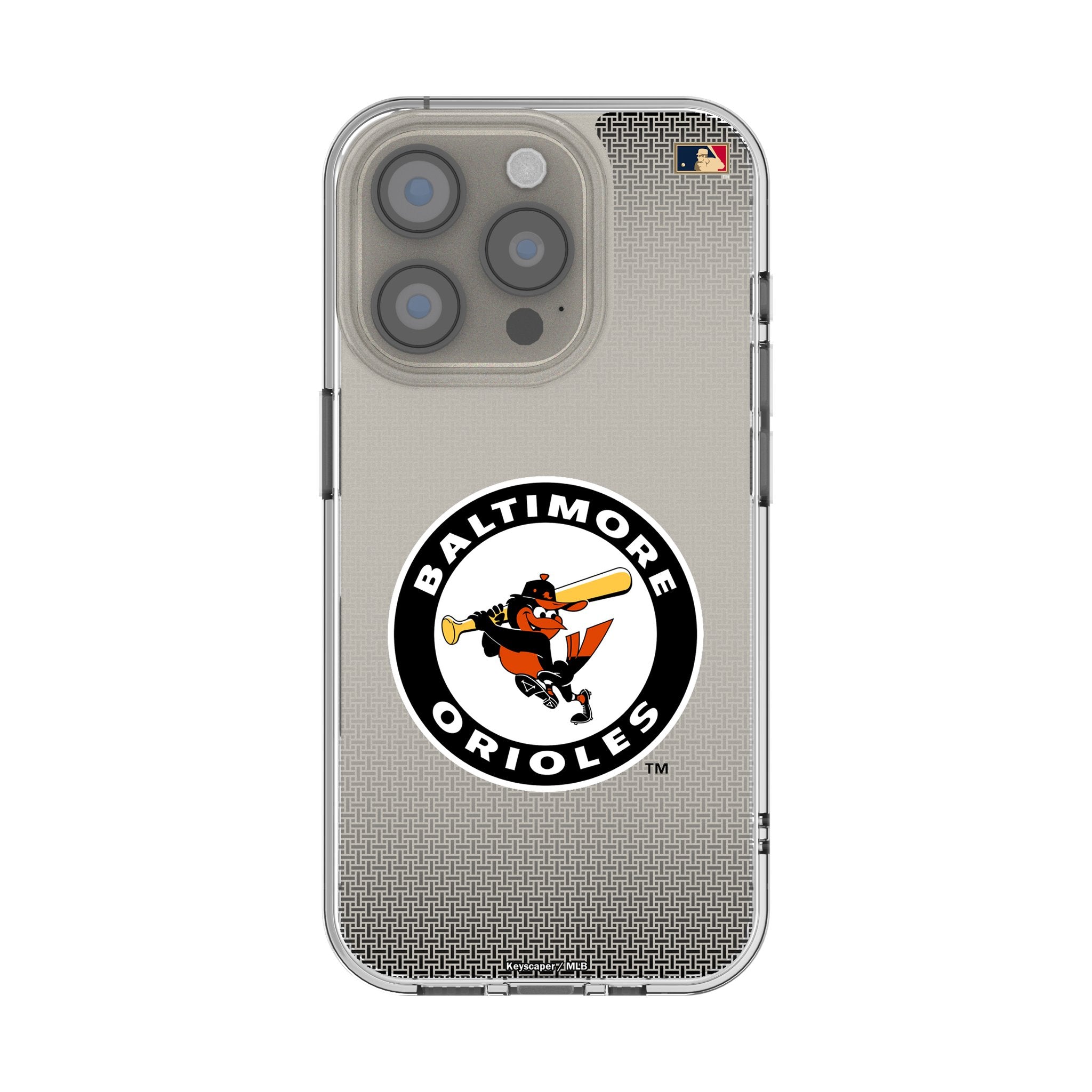 Baltimore Orioles 1966-1969 Cooperstown Collection Linen Clear Phone Case for Apple iPhone - Perfect for Baseball Fans & Vintage Sports Memorabilia Collectors