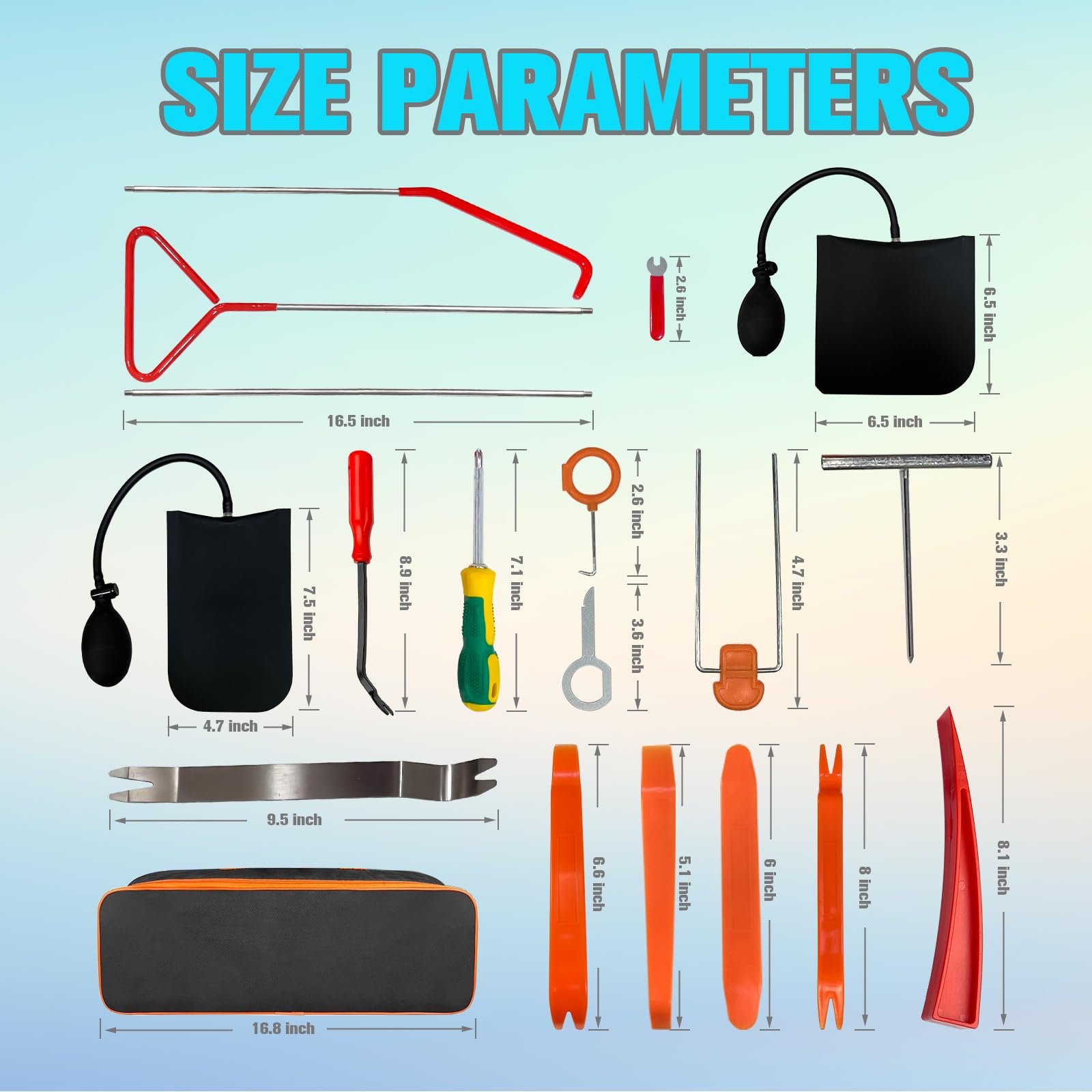 Best Multi-Functional Car Tool Kit - Trim Removal, Stereo Installation & Auto Repair Tools with Storage Bag | Perfect for DIY Car Maintenance, Audio System Upgrades & Interior Repairs