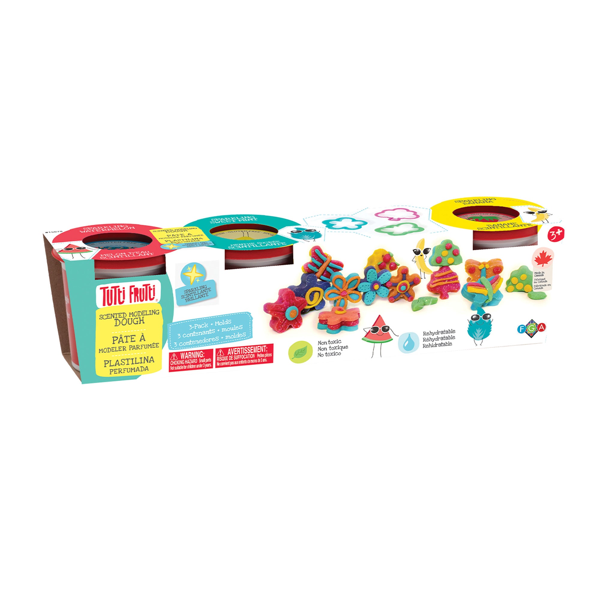 4 Pack Play Dough for Kids - Non-Toxic, Soft & Colorful Modeling Clay for Creative Play - Perfect for Birthday Cakes, DIY Crafts & Sensory Play Activities