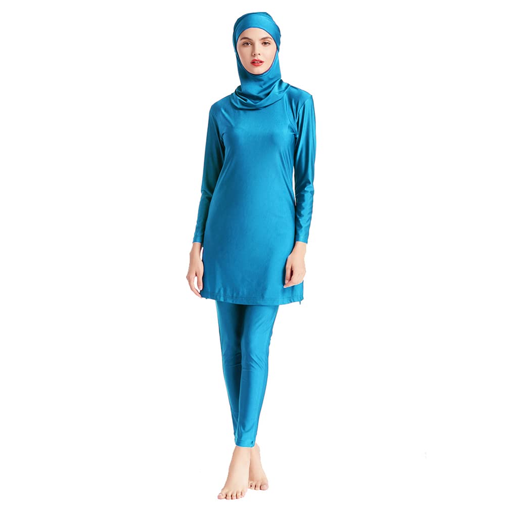 Modest Muslim Swimsuits for Women - Full Coverage Islamic Burkini Swimwear with Hijab Dress & Swim Pants | Halal Beachwear for Swimming, Surfing & Family Outings