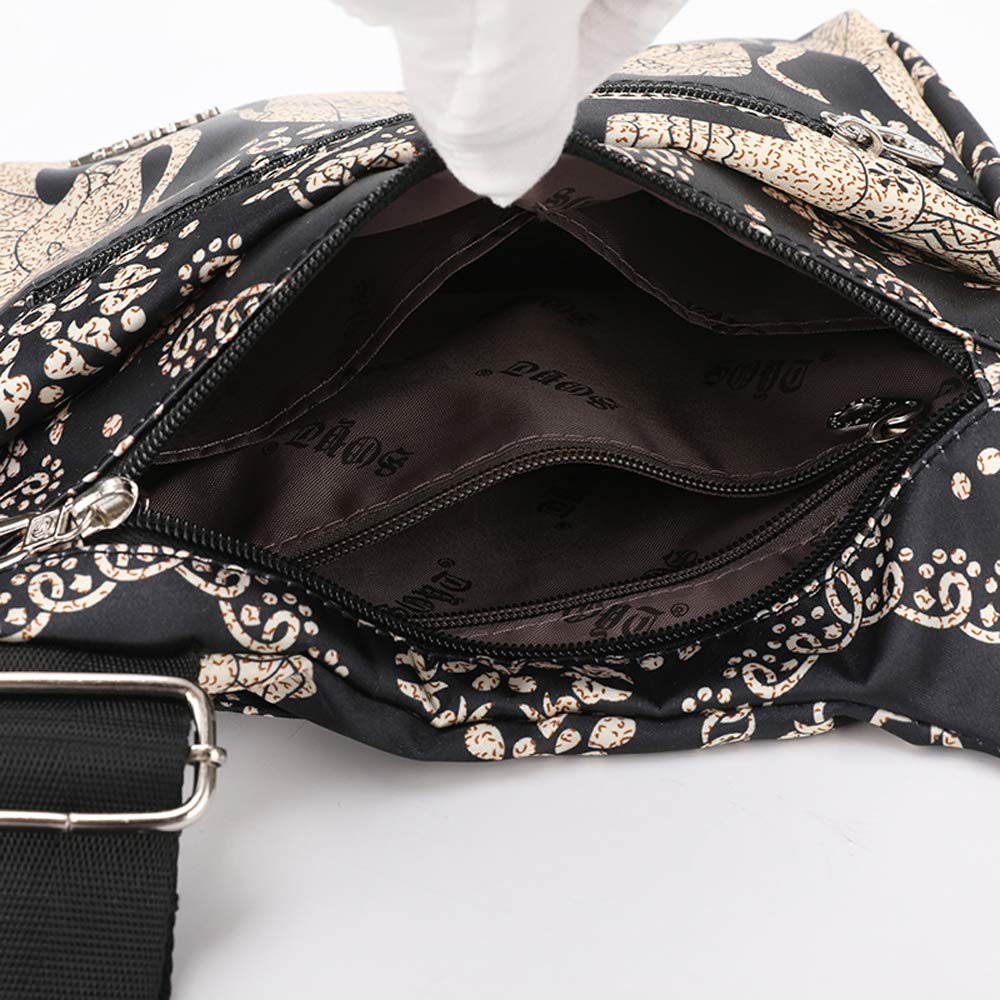 STUOYE Women's Nylon Crossbody Bag with Multiple Pockets - Lightweight Travel Shoulder Purse for Daily Use, Shopping, and Weekend Getaways