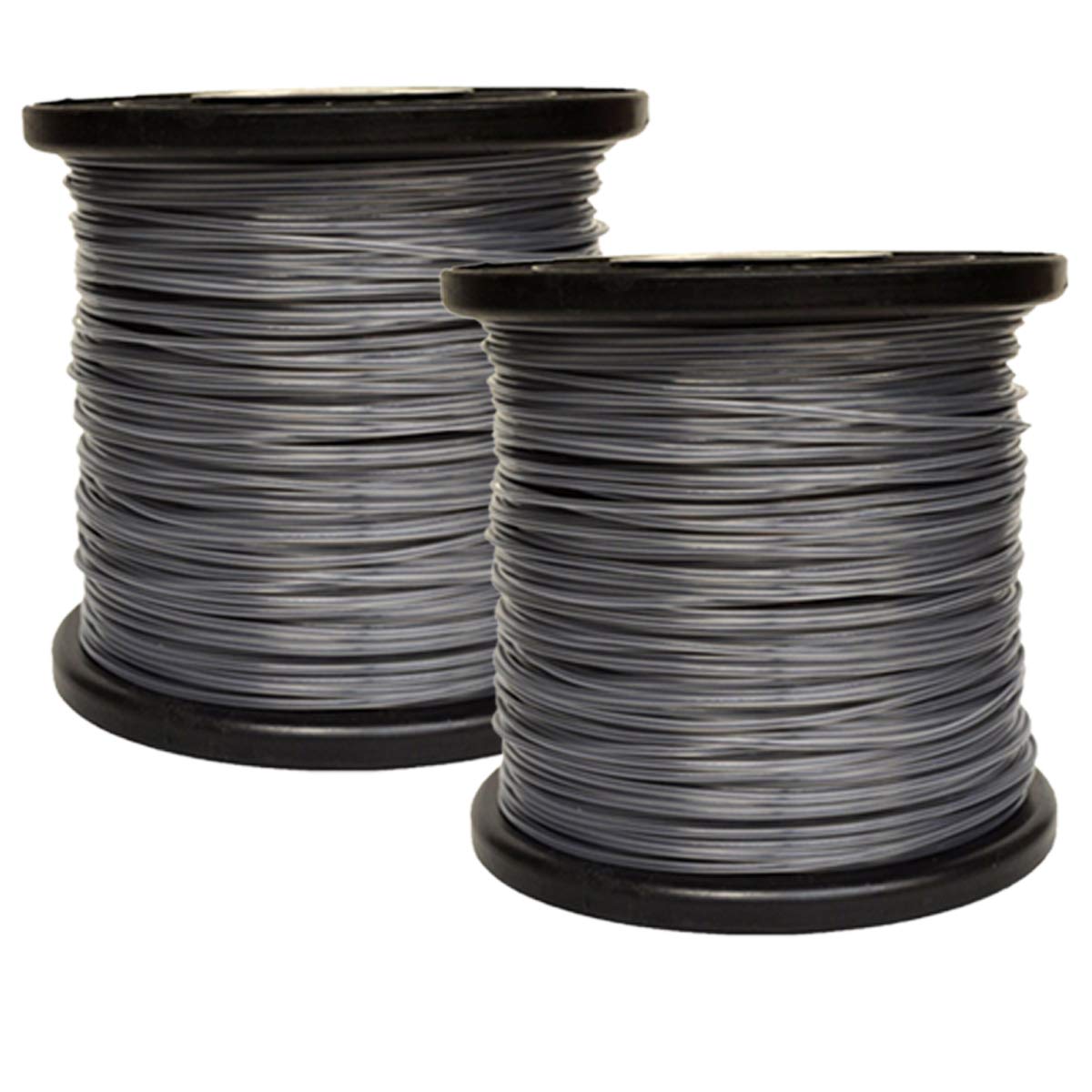 2PK .095-Inch 5lb Round Trimmer Line - Heavy Duty Reinforced String for Echo, Stihl, RedMax Trimmers - Perfect for Lawn, Garden & Yard Maintenance