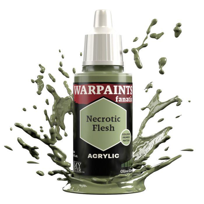 Army Painter Warpaints Fanatic Necrotic Flesh Paint - Premium Miniature Paint for Warhammer & Tabletop Gaming - Perfect for Zombie, Undead & Horror Miniatures