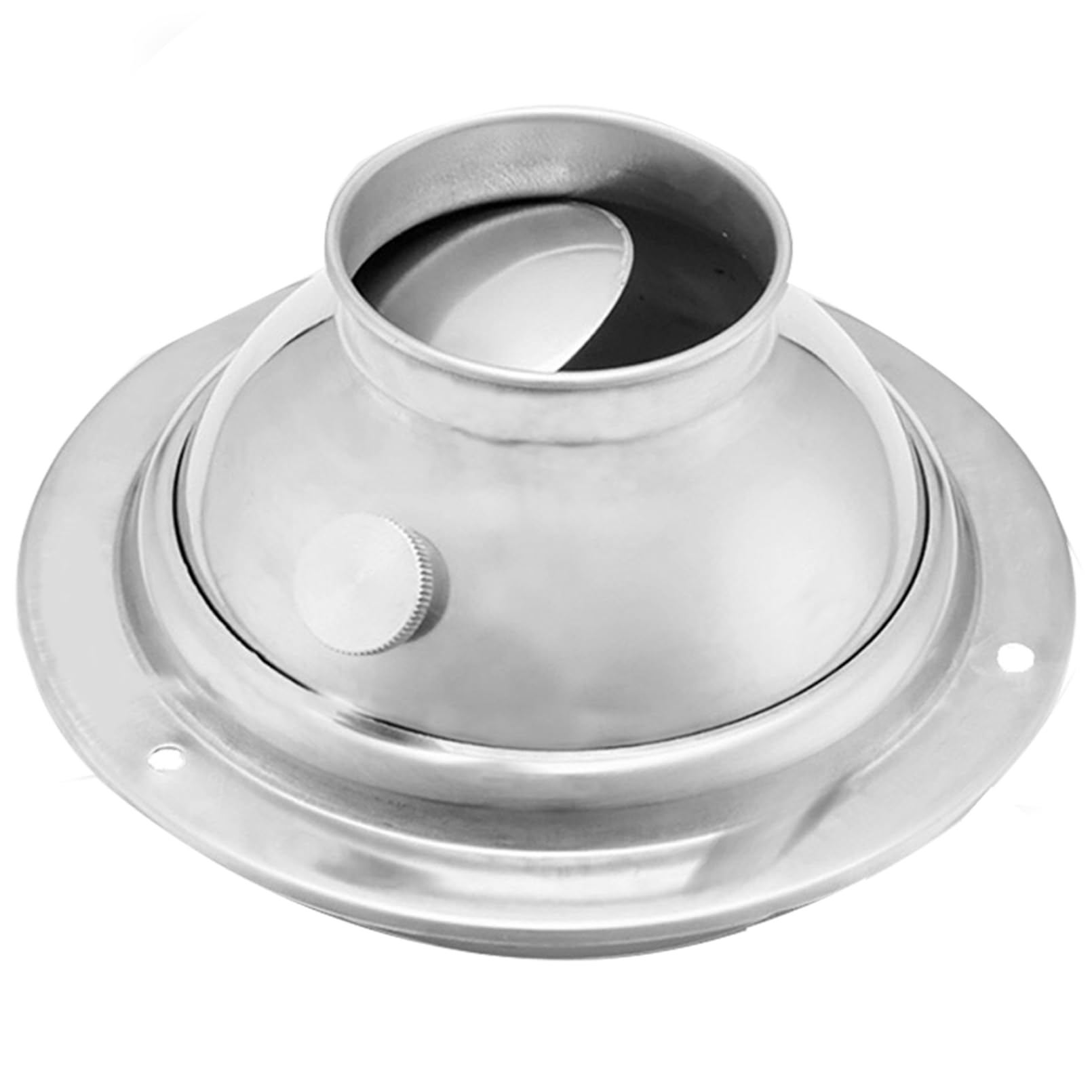 6 Inch Adjustable Stainless Steel Air Vent Hood - Round Soffit Ventilation Outlet for Improved Airflow - Easy Install Duct Cover for Kitchen, Bedroom, Bathroom & Office - Perfect for Home & Commercial Ventilation Systems