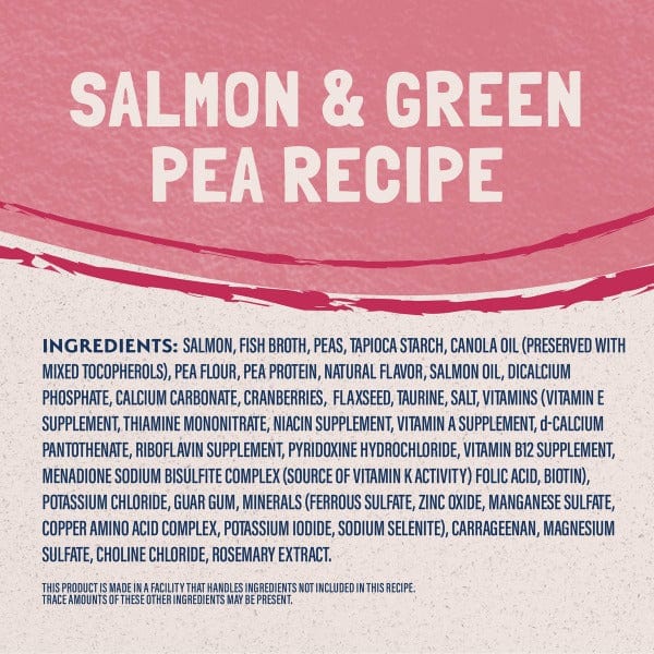 Natural Balance Limited Ingredient Salmon & Green Pea Recipe Canned Cat Food - Grain Free, Hypoallergenic Wet Cat Food for Sensitive Stomach - Perfect for Indoor Cats & Kittens with Food Allergies