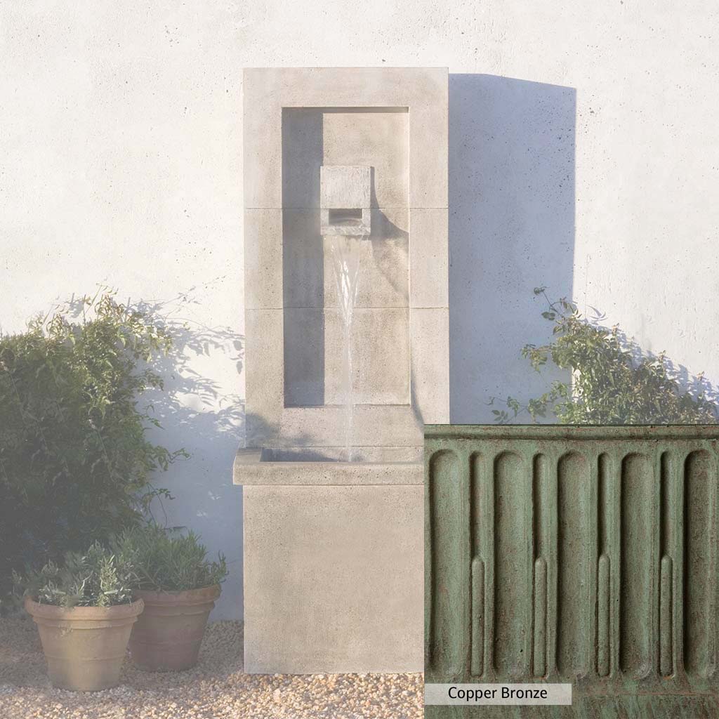 Campania International Moderne Outdoor Fountain - Elegant Garden Water Feature for Patio, Yard & Landscape Decor