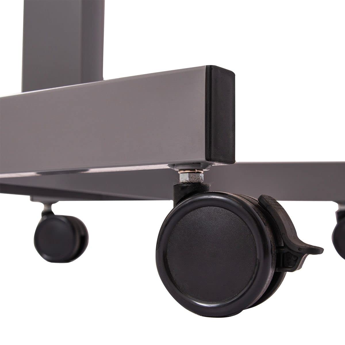 Adjustable Height Rolling Standing Desk with Pneumatic Lift for Students & Classrooms - Gray | Perfect for Home Office, Study & Workspace Ergonomics