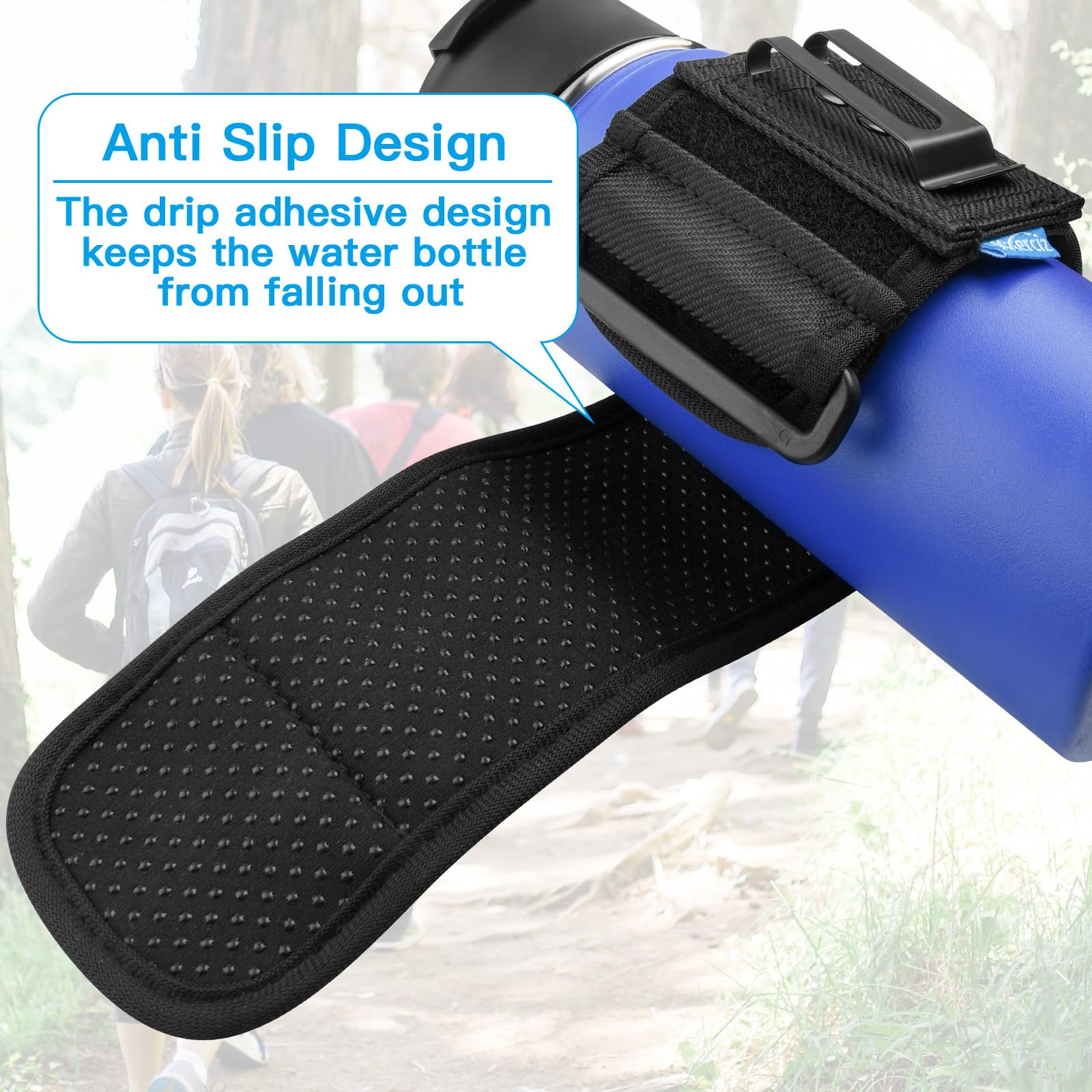 Xxerciz Adjustable Water Bottle Carrier Holder with Shoulder Strap - Universal Bottle Sling for Walking, Hiking, Camping - Perfect for Outdoor Activities, Gym & Travel