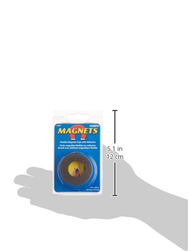 Master Magnetics TV471766 Flexible Magnet Tape - Strong Adhesive Magnetic Strip for DIY, Crafts, Home & Office Organization
