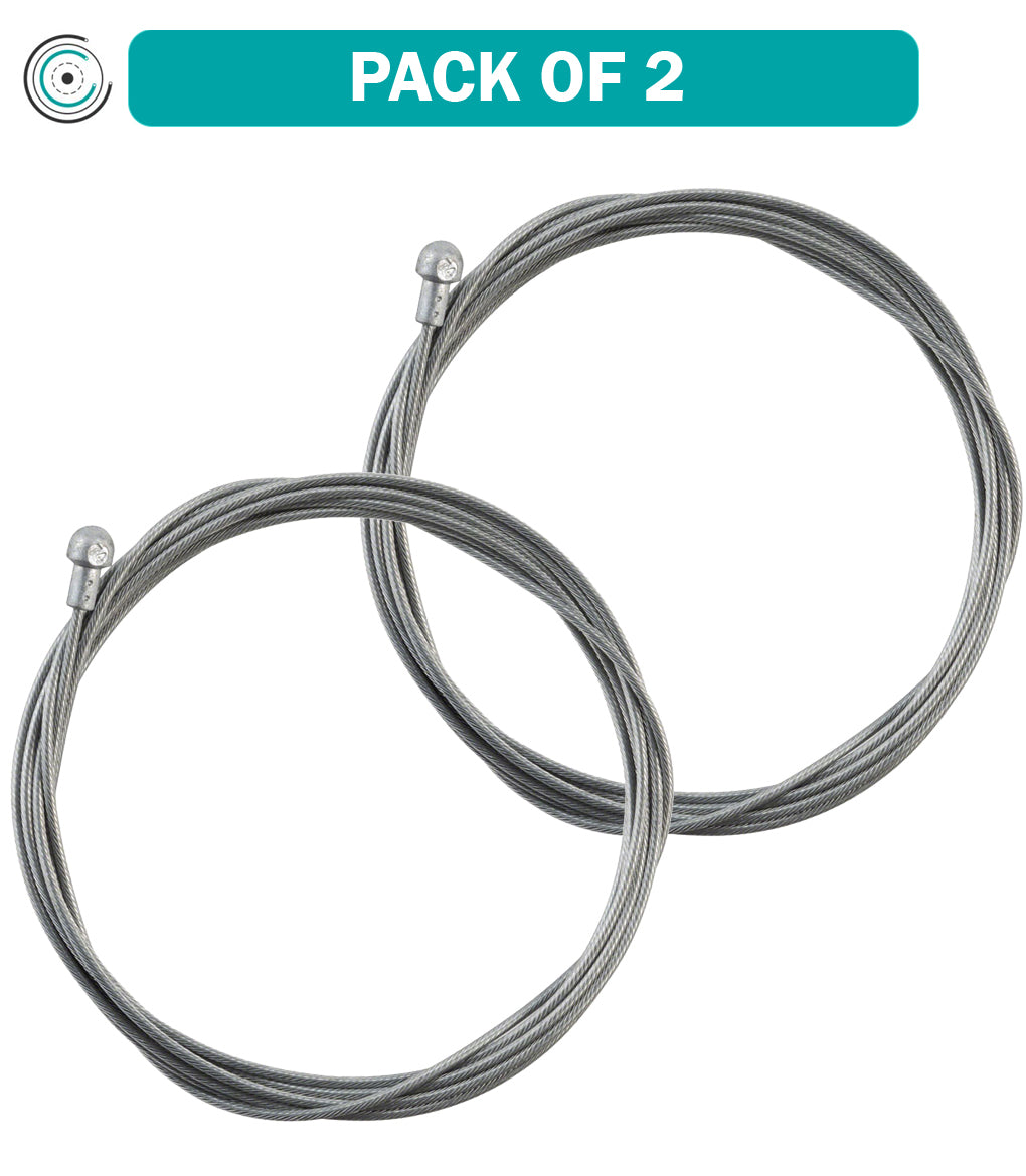 2 Pack Jagwire Sport Brake Cable Set - 1.5x2000mm Slick Galvanized for SRAM/Shimano Road Bikes | High-Performance Braking for Cycling & Commuting