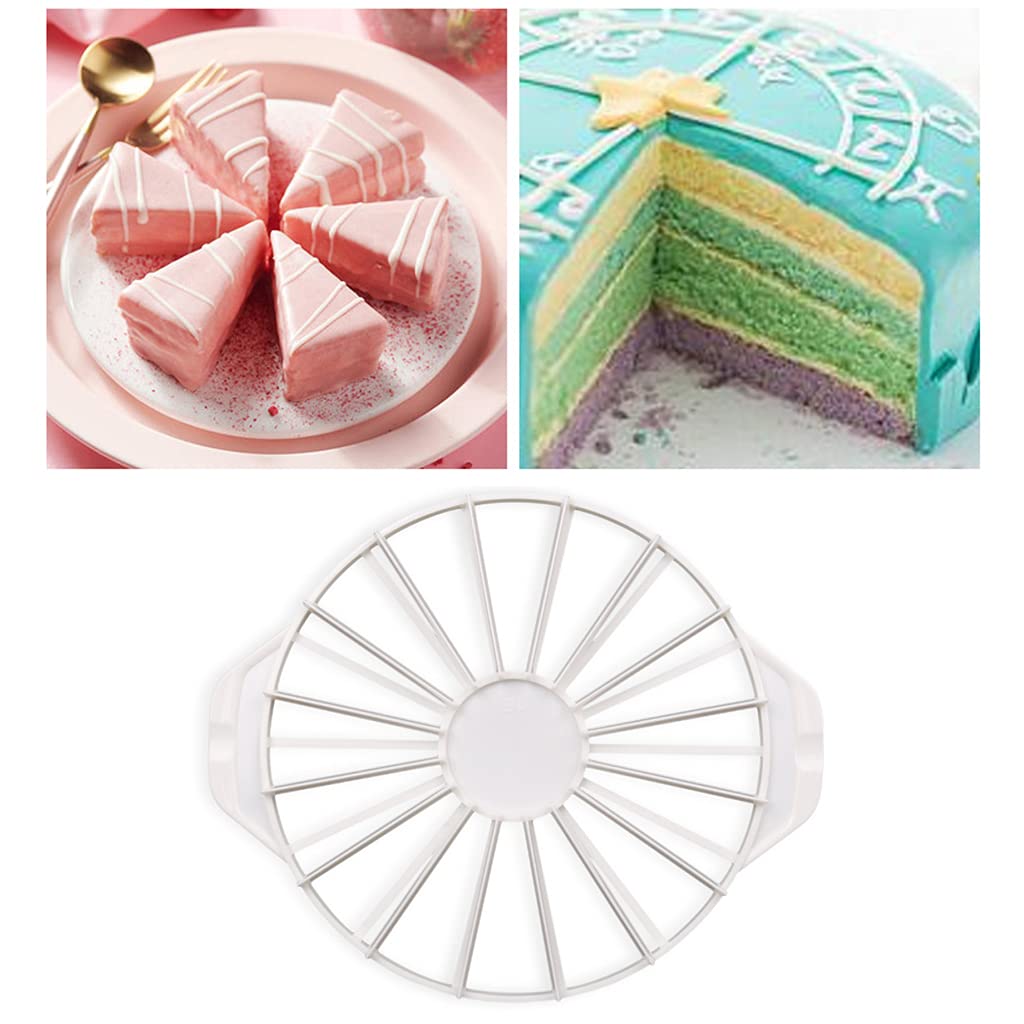 14/16 Pie Cake Slicer - Professional Equal Portion Cutter for Bread, Cake, and Pastry - Baking Tool for Perfect Even Slices - Ideal for Birthday Parties, Weddings, and Home Baking