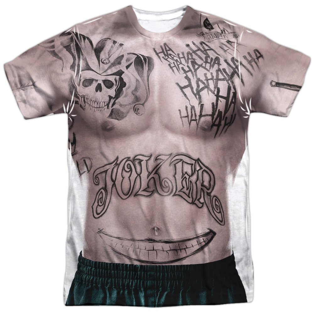 Suicide Squad Joker Psychedelic Cartoon Sublimated T-Shirt | Official DC Comics Merchandise | Perfect for Cosplay, Halloween & Comic Con