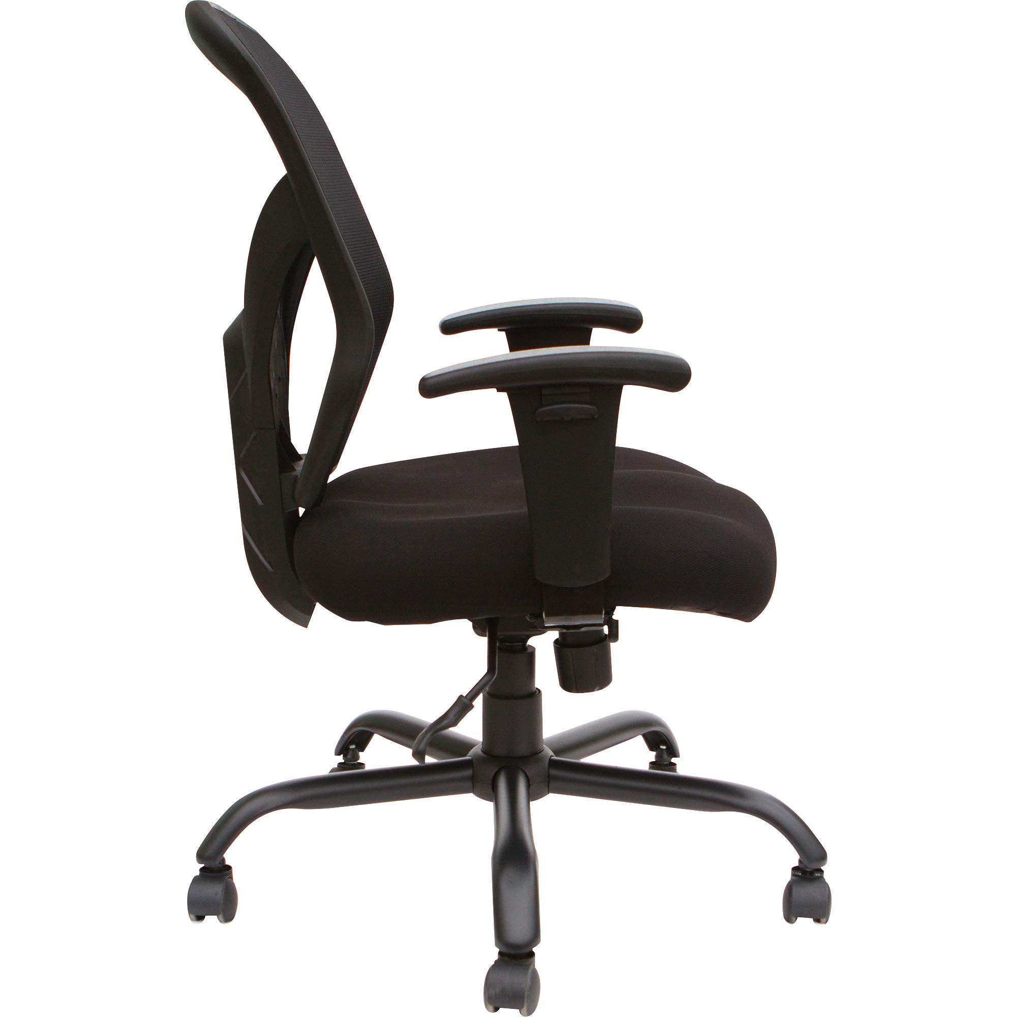 Lorell Soho Big & Tall Black Mesh Back Office Chair - Ergonomic Executive Desk Chair for Home & Business Workspaces