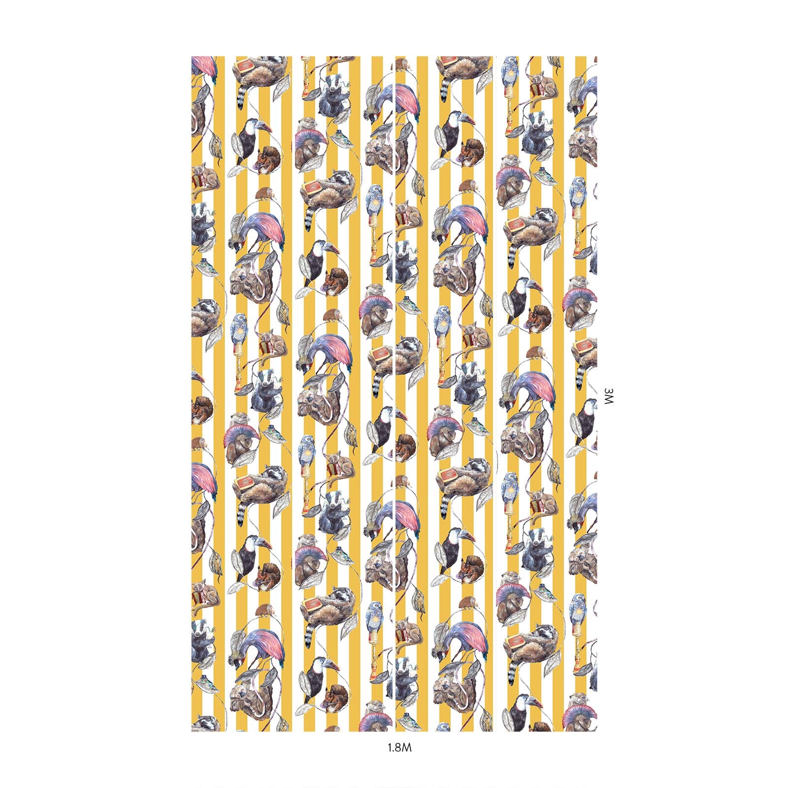HACKNEY EMPIRE Wallpaper Ochre Stripe - Premium Peel and Stick Wallpaper for Living Room, Bedroom, Kitchen - Easy DIY Home Decor Removable Wallpaper