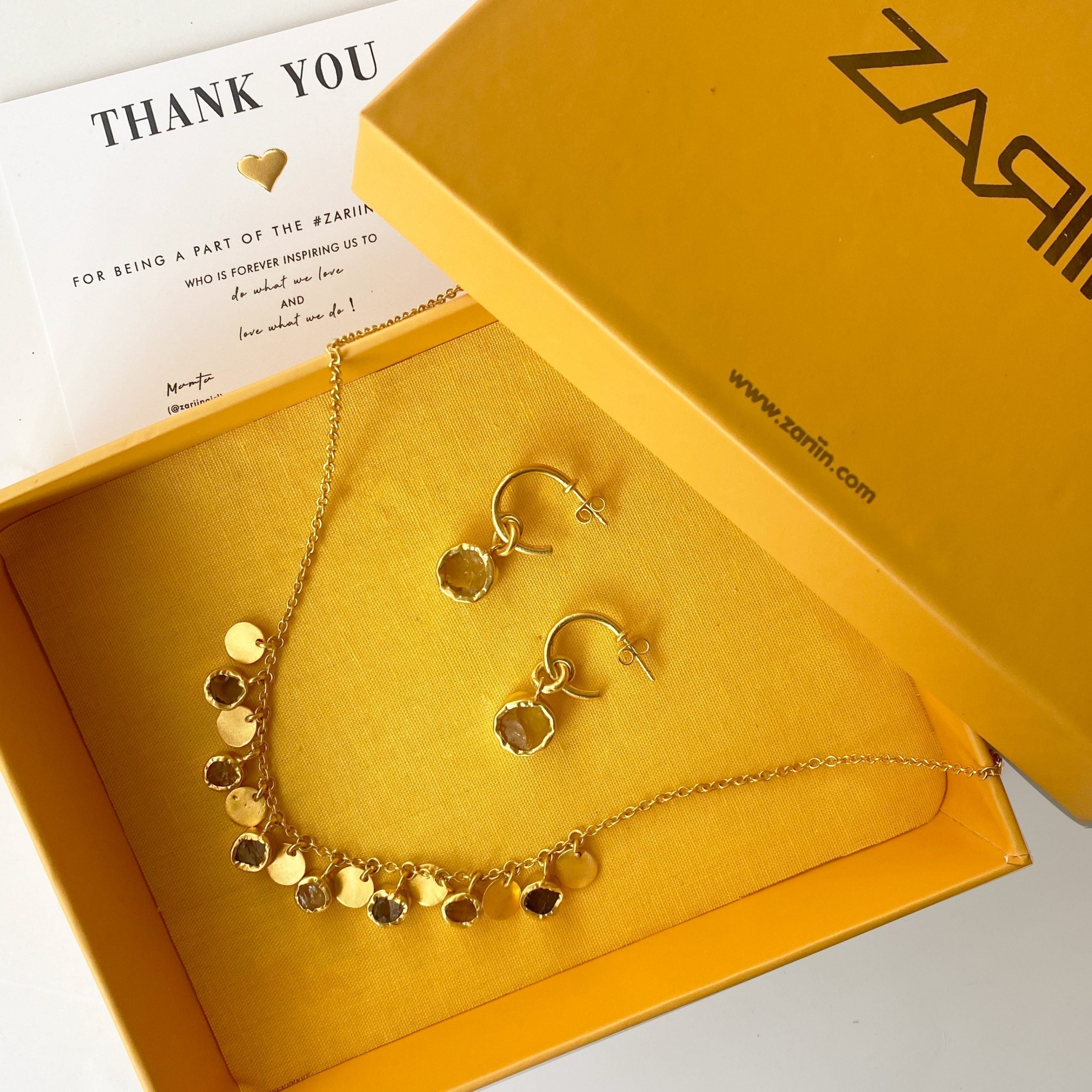 Elegant Simple Earrings and Necklace Set for Women - Minimalist Jewelry for Everyday Wear | Perfect for Office, Date Night & Special Occasions
