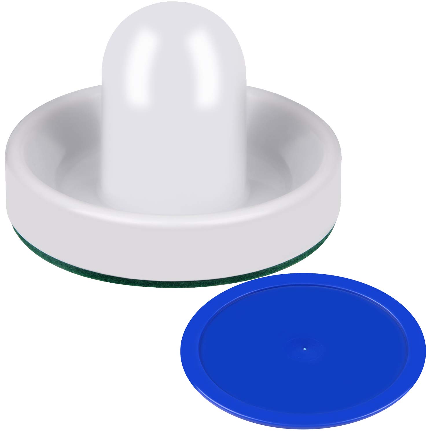 Air Hockey Pucks & Strikers Set - 4 Pucks & 4 Paddles Replacement for Game Tables - Perfect for Home Arcade & Game Rooms