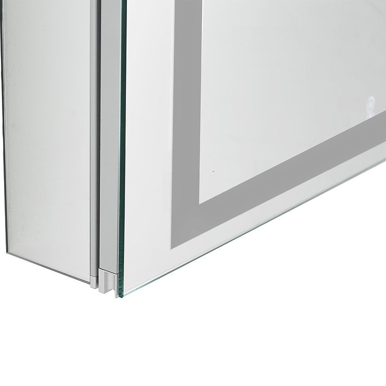 Aquadom Royale Basic Q 24x30 Right or Left Hinge LED Lighted Bathroom Medicine Cabinet - Perfect for Modern Homes & Spa-Like Retreats