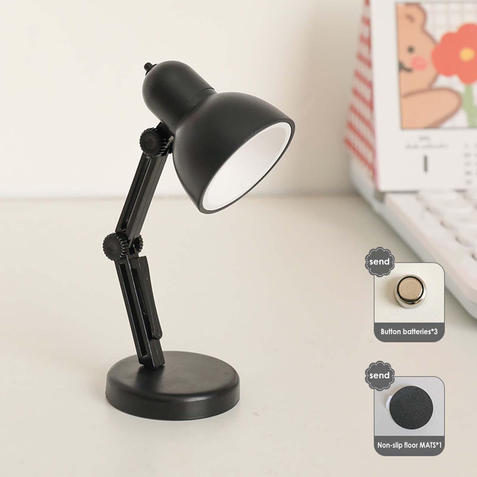 MezoJaoie LED Desk Lamp - Adjustable Reading Light with Clamp, USB Rechargeable Battery Powered, Eye Protection for Study, Office, Home & Dorm Room (Black/Green/Blue/White/Red) | Perfect for Night Reading, Working Late & Small Spaces