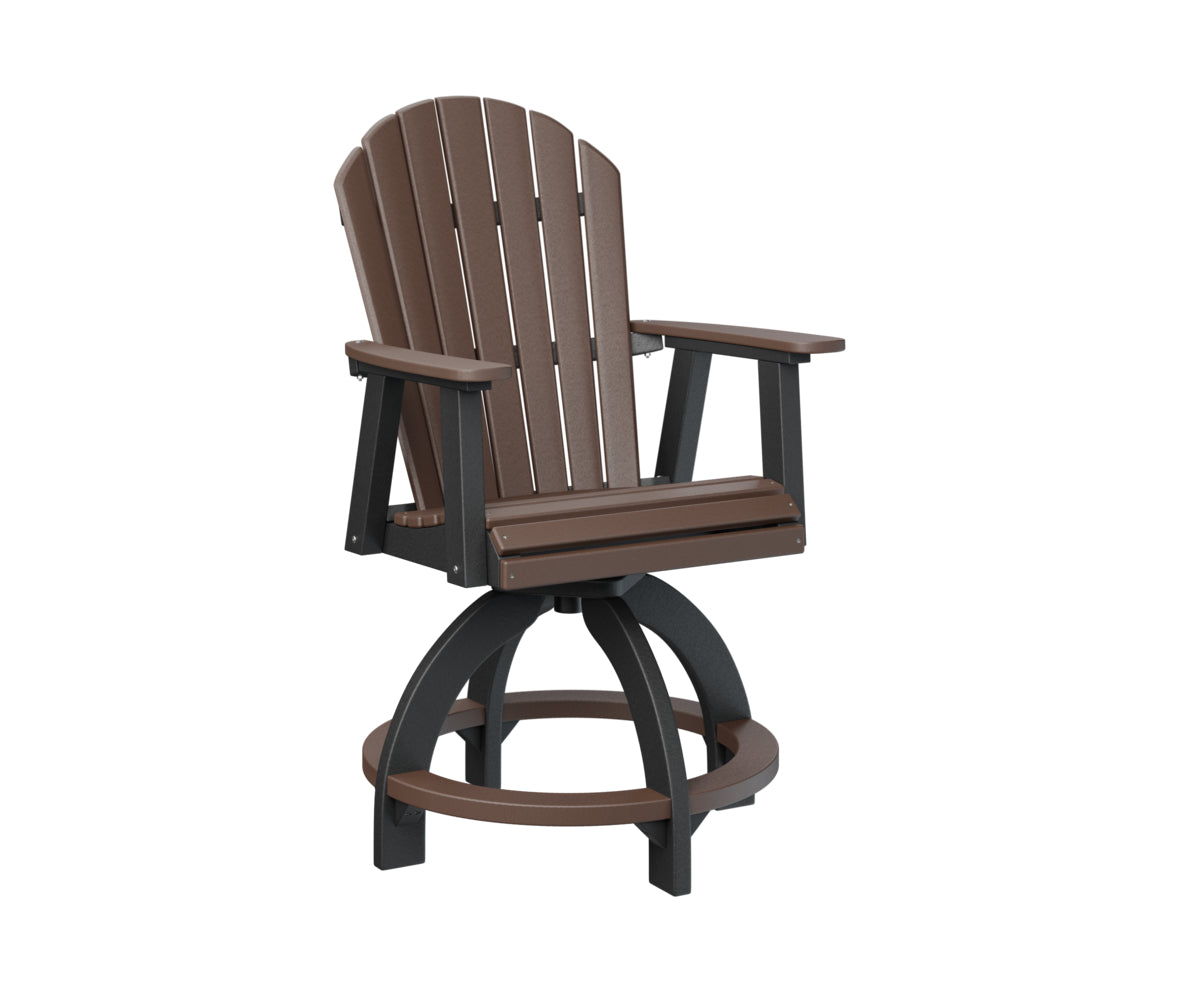 Berlin Gardens Comfo Back Swivel Counter Chair - Adjustable Height Bar Stool for Kitchen Island, Breakfast Nook & Home Decor - Comfortable Modern Seating for Dining & Entertaining