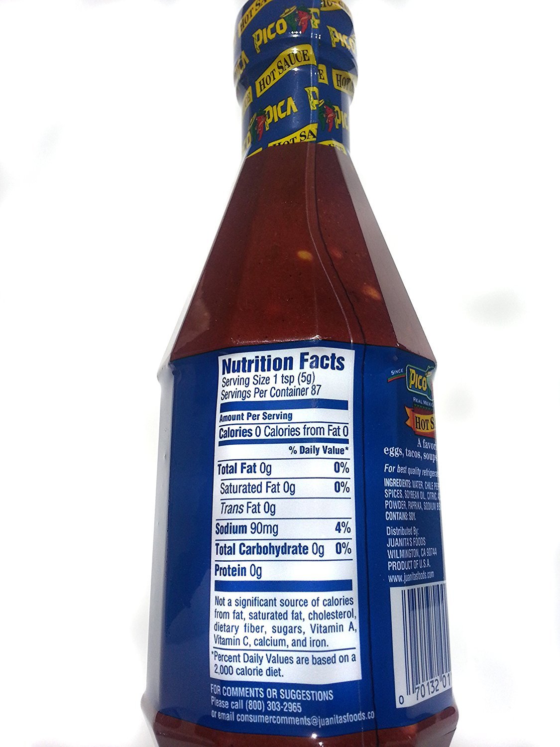 Pico Pica Authentic Mexican Hot Sauce - 2 Pack (15.5 Oz Each) - Spicy Flavor for Tacos, Burritos & Nachos - Large Plastic Bottles
