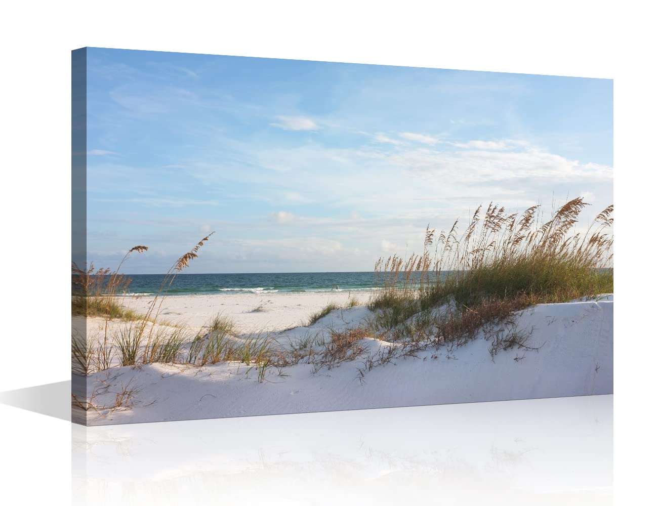 TISHIRON Abstract Beach Canvas Wall Art - Modern 16x24 Inch Wall Decor for Living Room, Kitchen & Office - Watercolor Paintings for Home Decoration & Family Wall Hangings | Perfect for Coastal, Boho & Minimalist Interior Design
