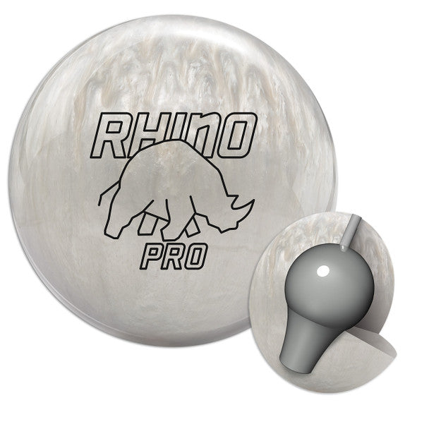 Brunswick Ivory Rhino Pro Bowling Ball - High Performance for Strikes & Spares | Perfect for League Play & Tournaments