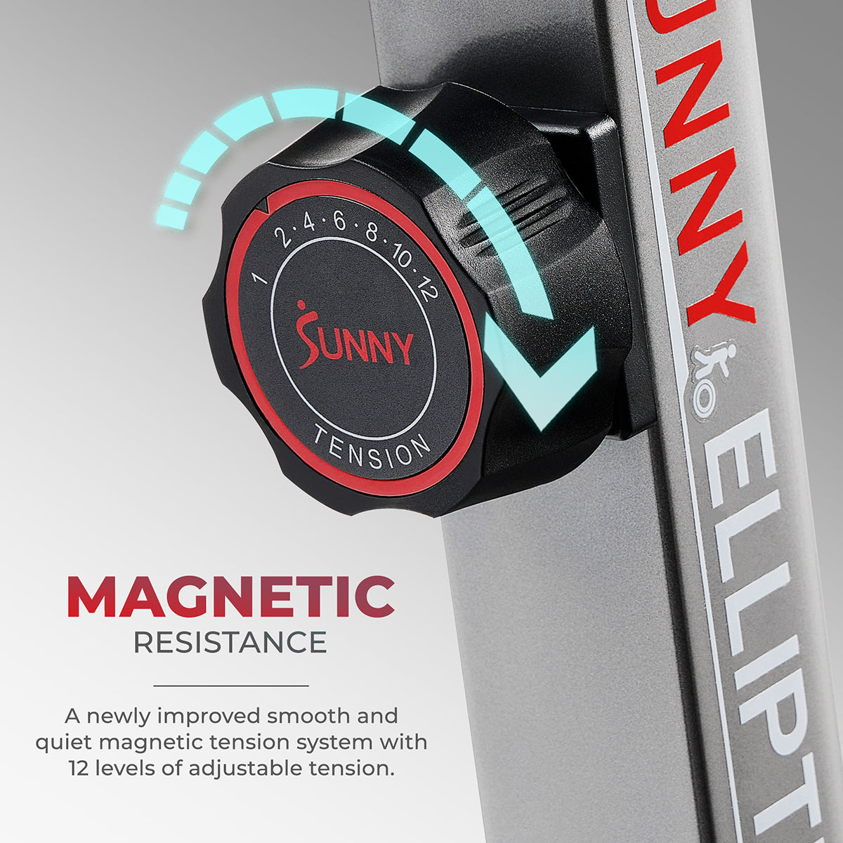 Smart Elite Magnetic Elliptical Machine - Long Stride for Home Gym Workout | Perfect for Cardio Training & Full-Body Exercise