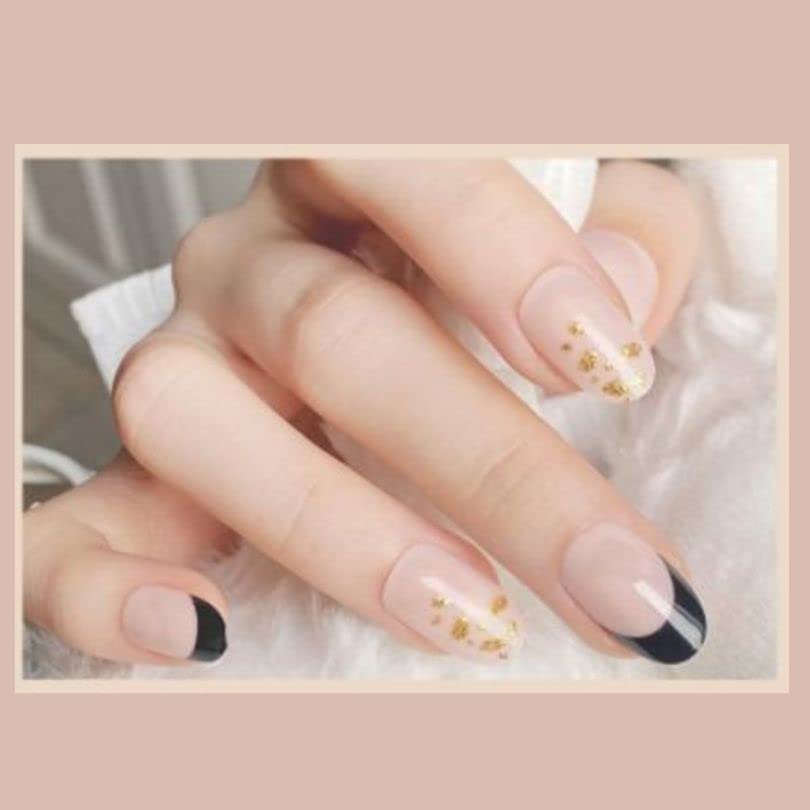 Makemynails Smart Nails - 24pcs Reusable Press On Nails Kit with Gel Finish, French Tip Design for Daily Wear | Luxury Fake Nails for Parties, Weddings & Special Occasions