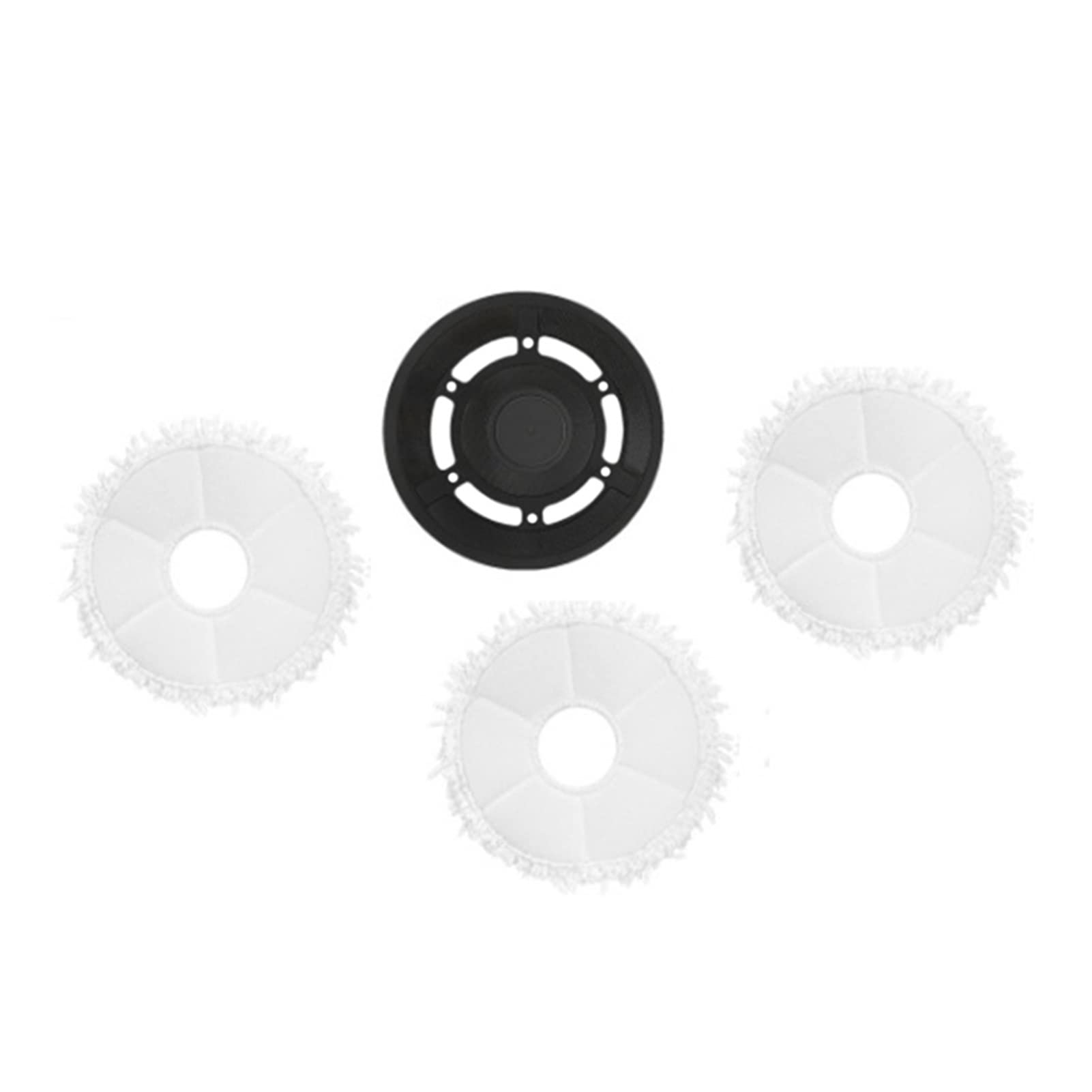 Segert 4Pcs Vacuum Cleaner Parts Replacement Accessories for Ecovacs Deebot X1 Turbo/Omni Robot - Mop Cloth Rack Module Floor Cleaning (Green) | Compatible with Robot Vacuums | Perfect for Hardwood, Tile & Carpet Cleaning