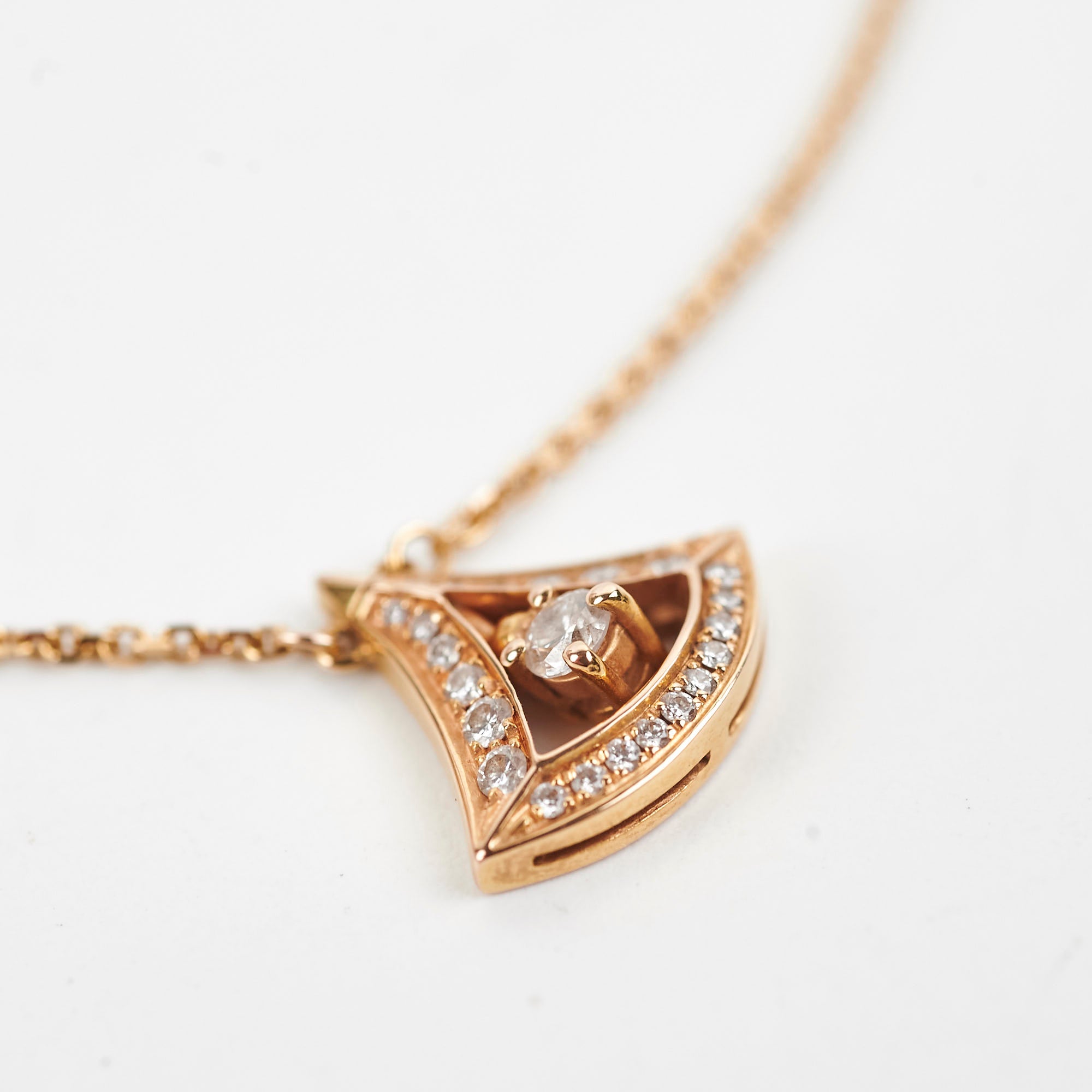 Bvlgari Divas' Dream 18k Pink Gold Diamond Pendant Necklace 354363 | Luxury Jewelry for Women, Elegant Gift for Anniversary, Wedding & Special Occasions