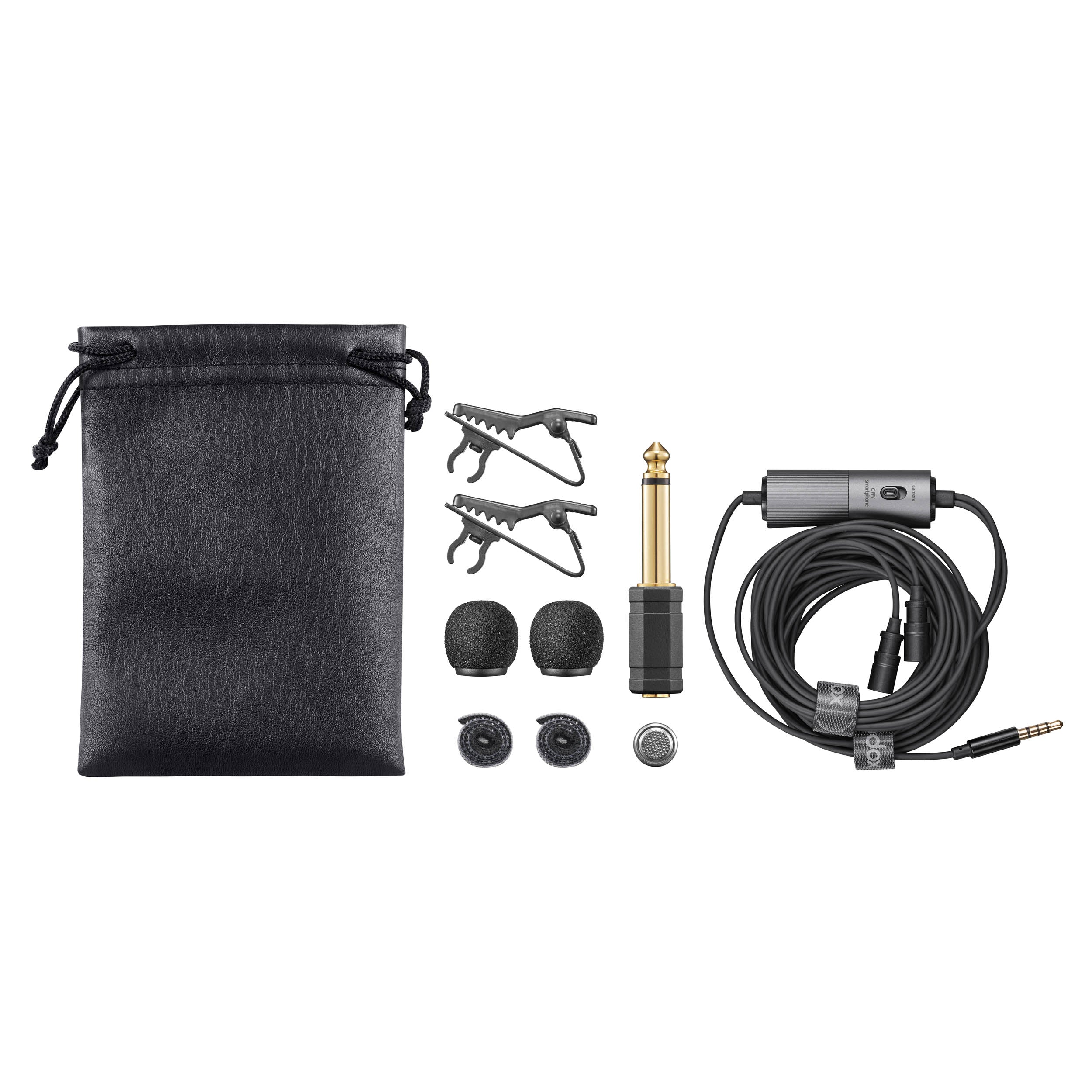 LMD 40C Omnidirectional Lavalier Microphone with Noise Reduction - Dual Wireless Lapel Mics for Interviews, YouTube Videos & Live Streaming