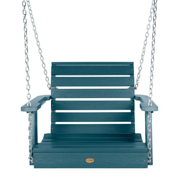 Weatherly Single Seat Swing - Outdoor Porch Swing for Patio, Garden, Backyard - Comfortable Hanging Chair with Durable Steel Frame - Perfect for Relaxing, Reading, and Enjoying Nature