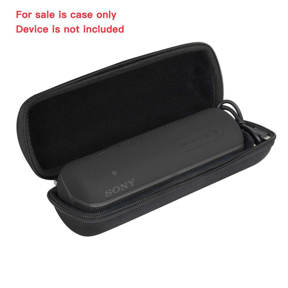 Hermitshell Hard EVA Travel Case for Sony SRS-XB22 SRSXB22 Extra Bass Portable Bluetooth Speaker - Protective Cover with Shockproof Design for Travel, Outdoor Adventures & Daily Use (Black)