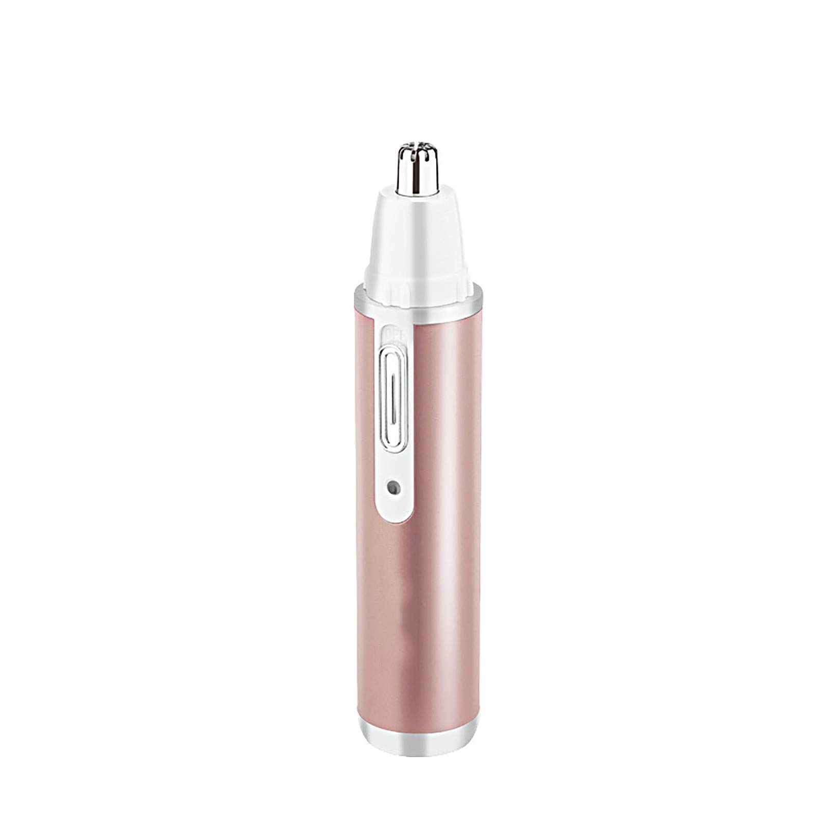 Rechargeable Nose Hair Trimmer with LED Light - Waterproof Stainless Steel Manual Nose Hair Trimmer for Men & Women | Perfect for Travel, Grooming & Personal Care