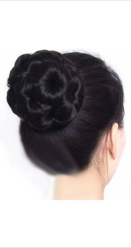 GAURI UMA Women's Black Hair Juda - Stylish Hair Accessory for Women | Perfect for Parties, Weddings & Everyday Fashion