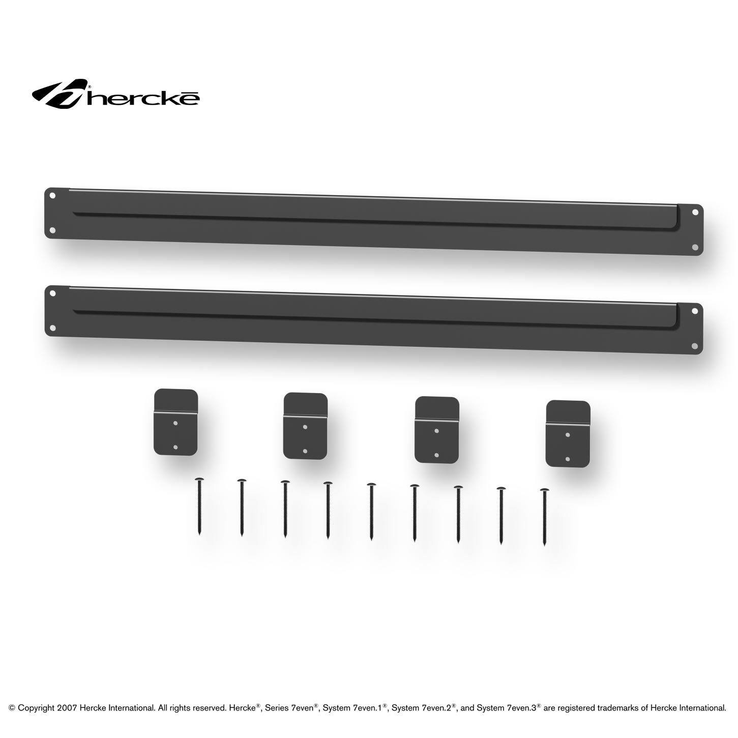 Hercke Wall Mount System - Heavy Duty TV Bracket for Flat Screens 26-65 inch, Universal VESA Mount with Adjustable Tilt - Perfect for Living Room, Bedroom, or Office Setup