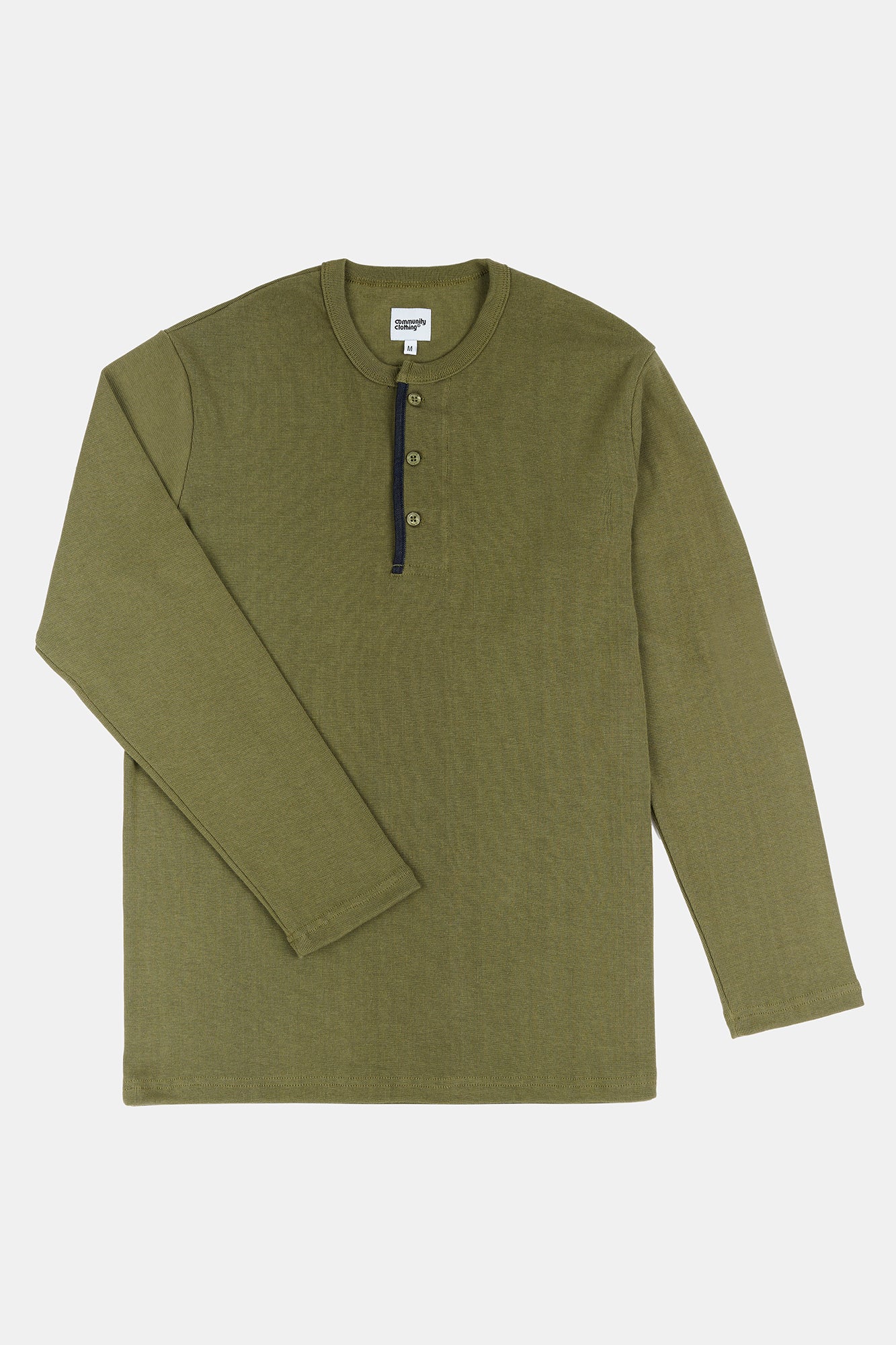 Men's Long Sleeve Henley Shirt - Comfortable Olive Green Casual Top for Everyday Wear | Perfect for Work, Date Night & Outdoor Activities