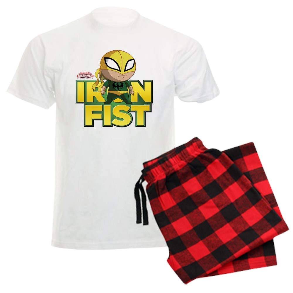 Ultimate Spiderman Iron Fist Men's Pajama Set - Superhero Sleepwear for Marvel Fans | Comfortable Lounge Pajamas for Men | Perfect for Cosplay, Sleepovers & Comic Conventions